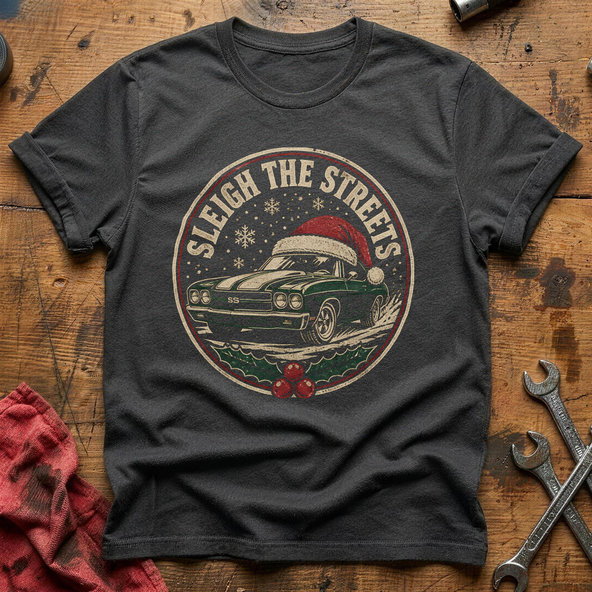 Sleigh The Streets 47 T-Shirt - Charcoal