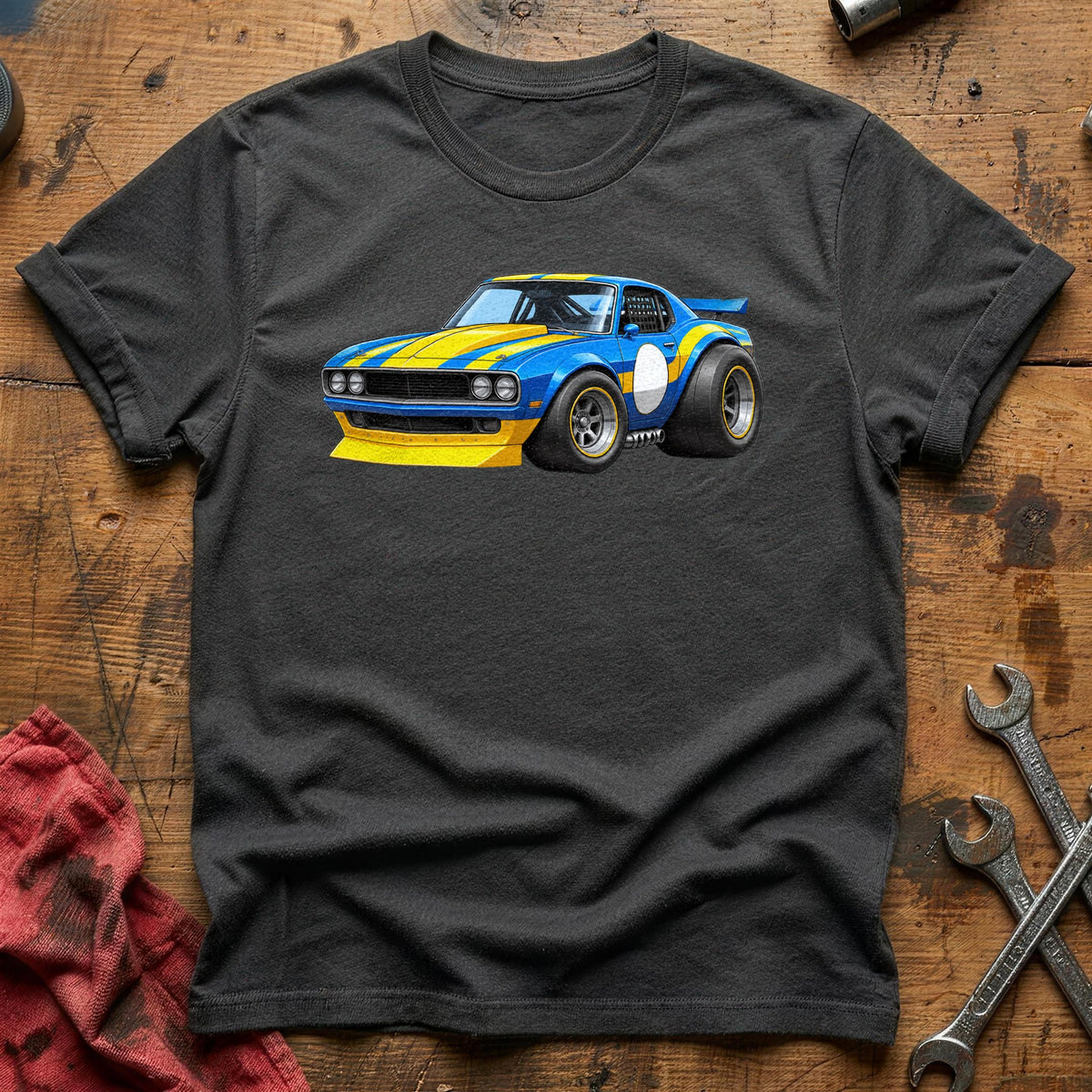 Stock Car 71 T-Shirt - Charcoal