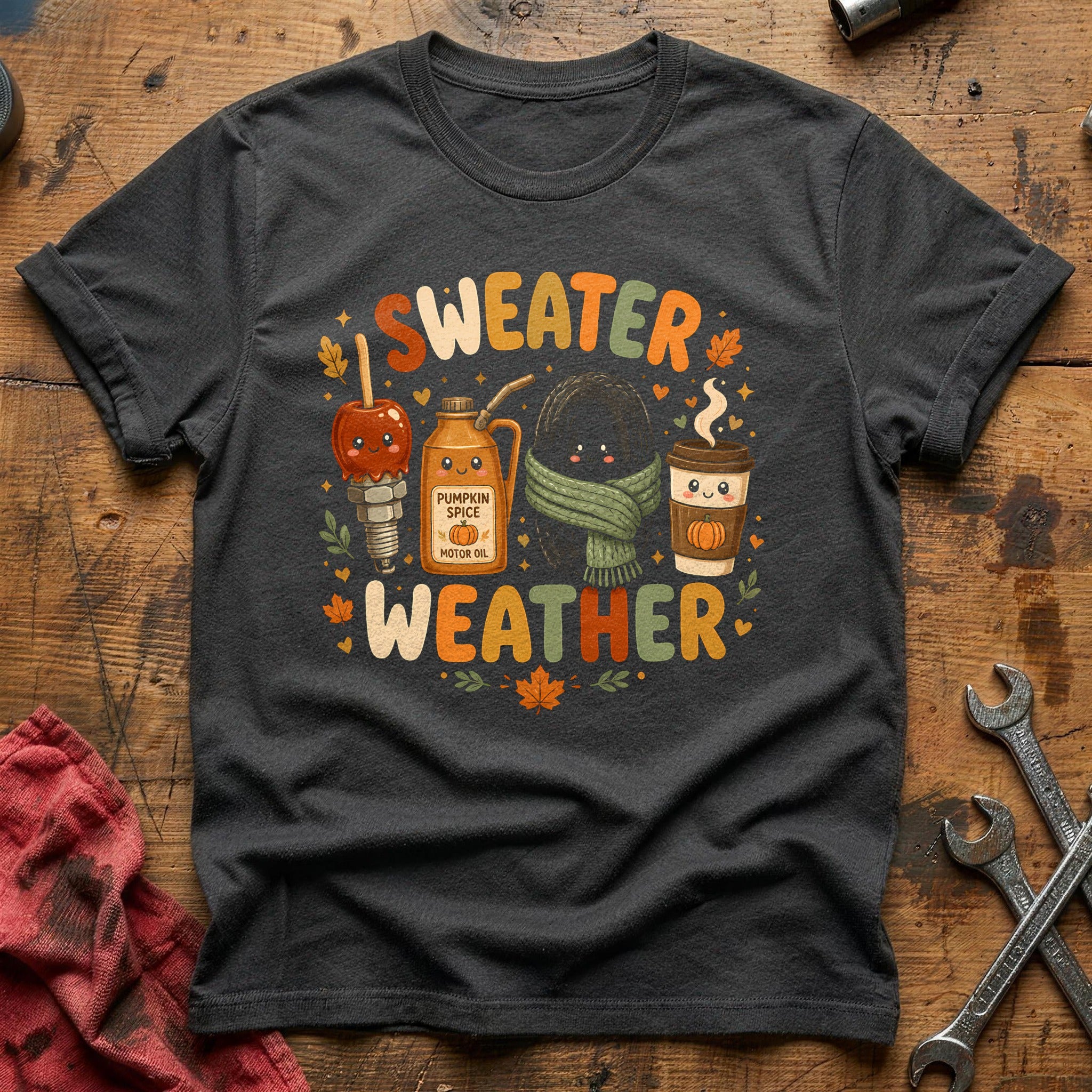 Sweater Weather Garage 95 T-Shirt - Charcoal