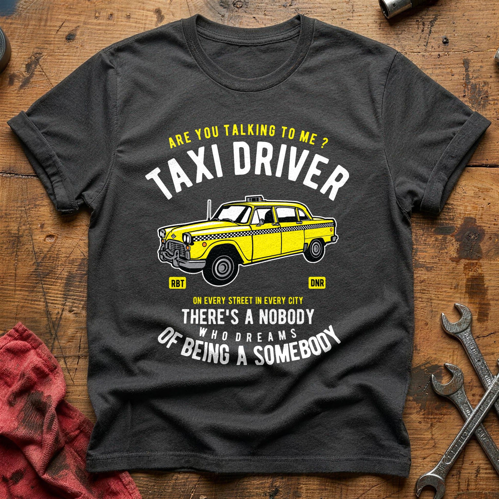 Taxi driver car T-Shirt - Charcoal