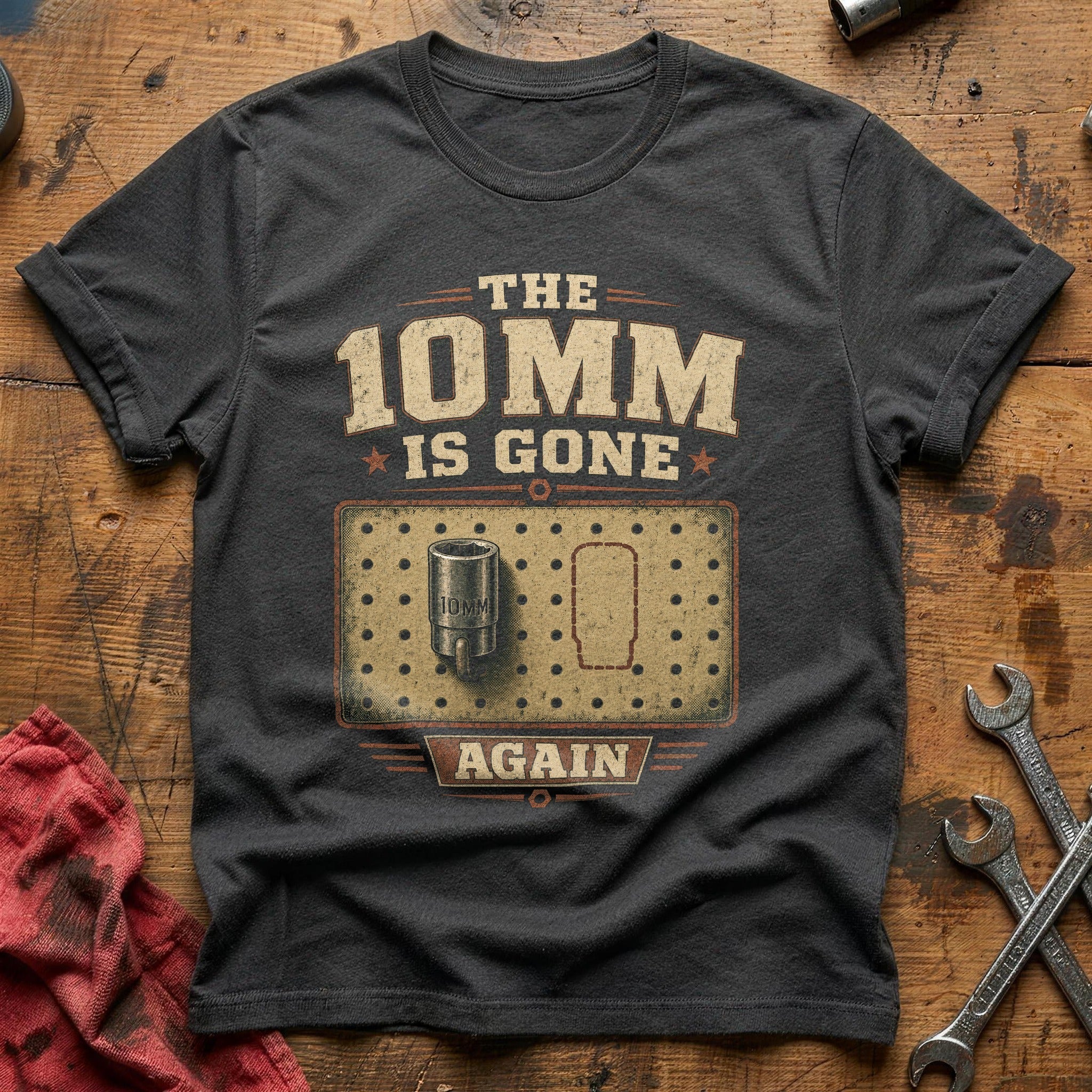 The 10mm is Gone T-Shirt - Charcoal