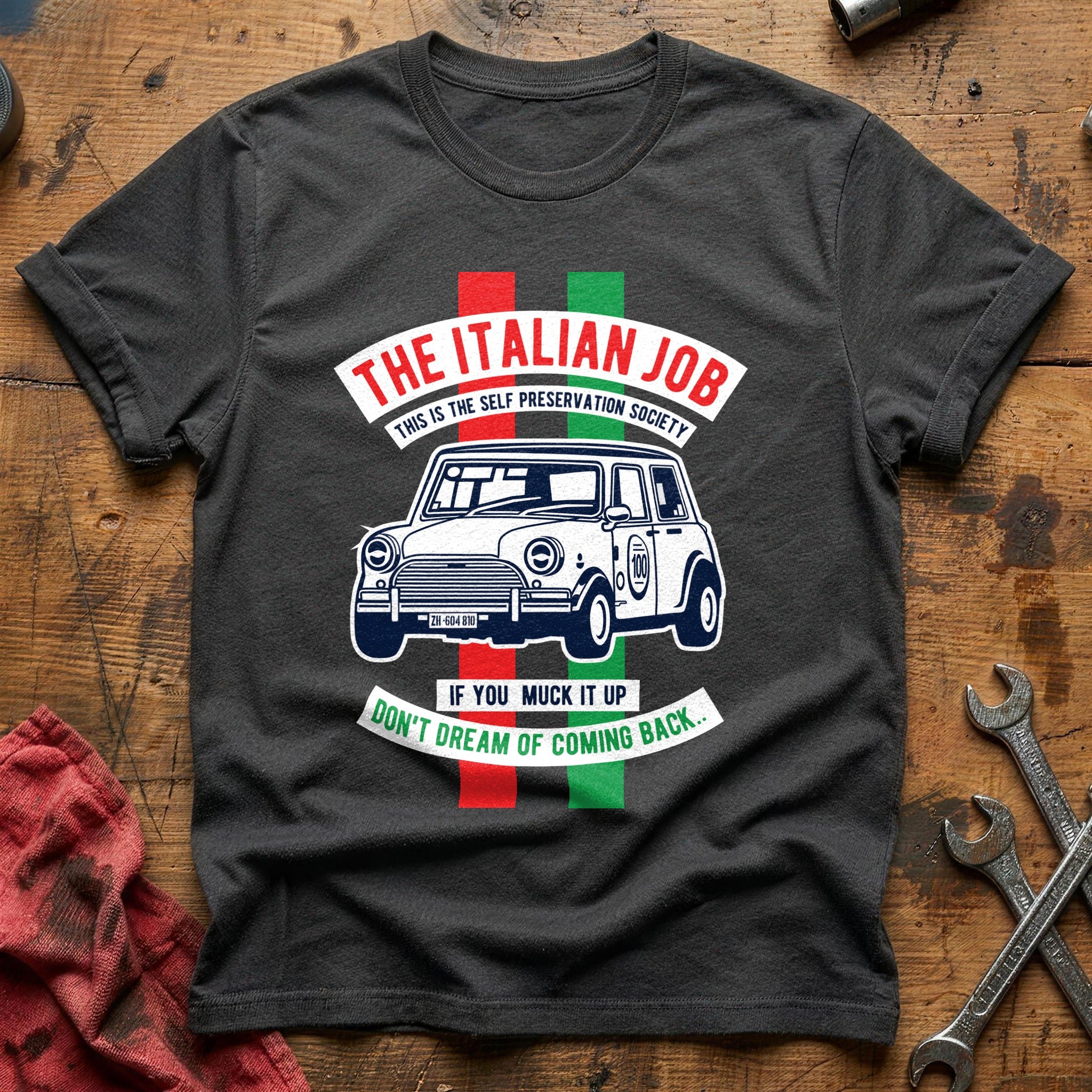 The italian car T-Shirt - Charcoal