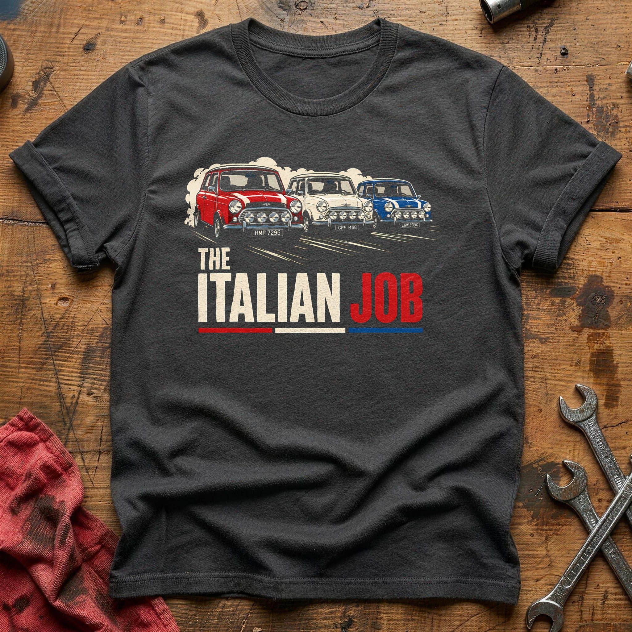 The Italian Job T-Shirt - Charcoal