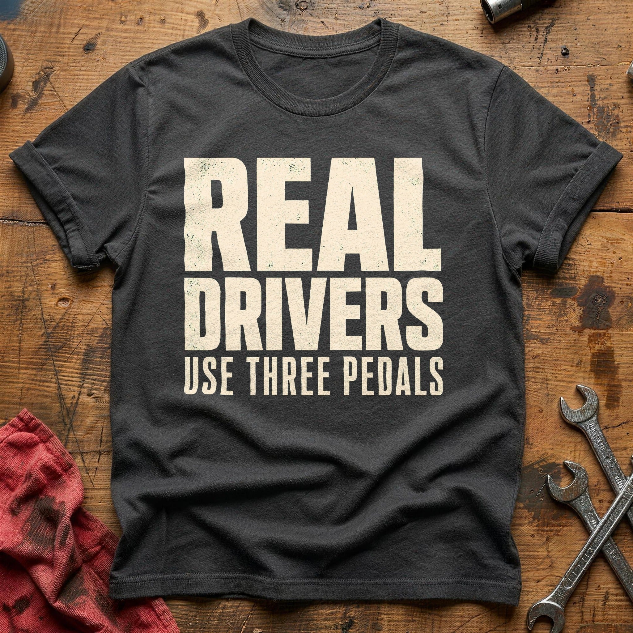 Three Pedal Pledge T-Shirt - Charcoal