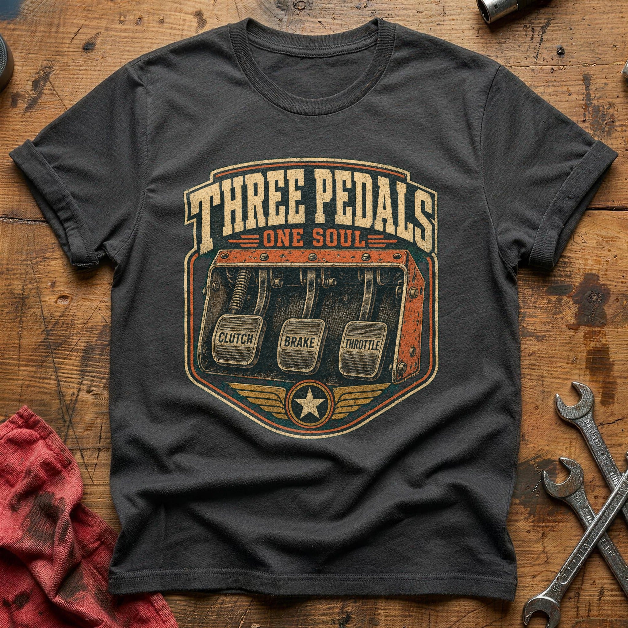 Three Pedal Salute - Charcoal
