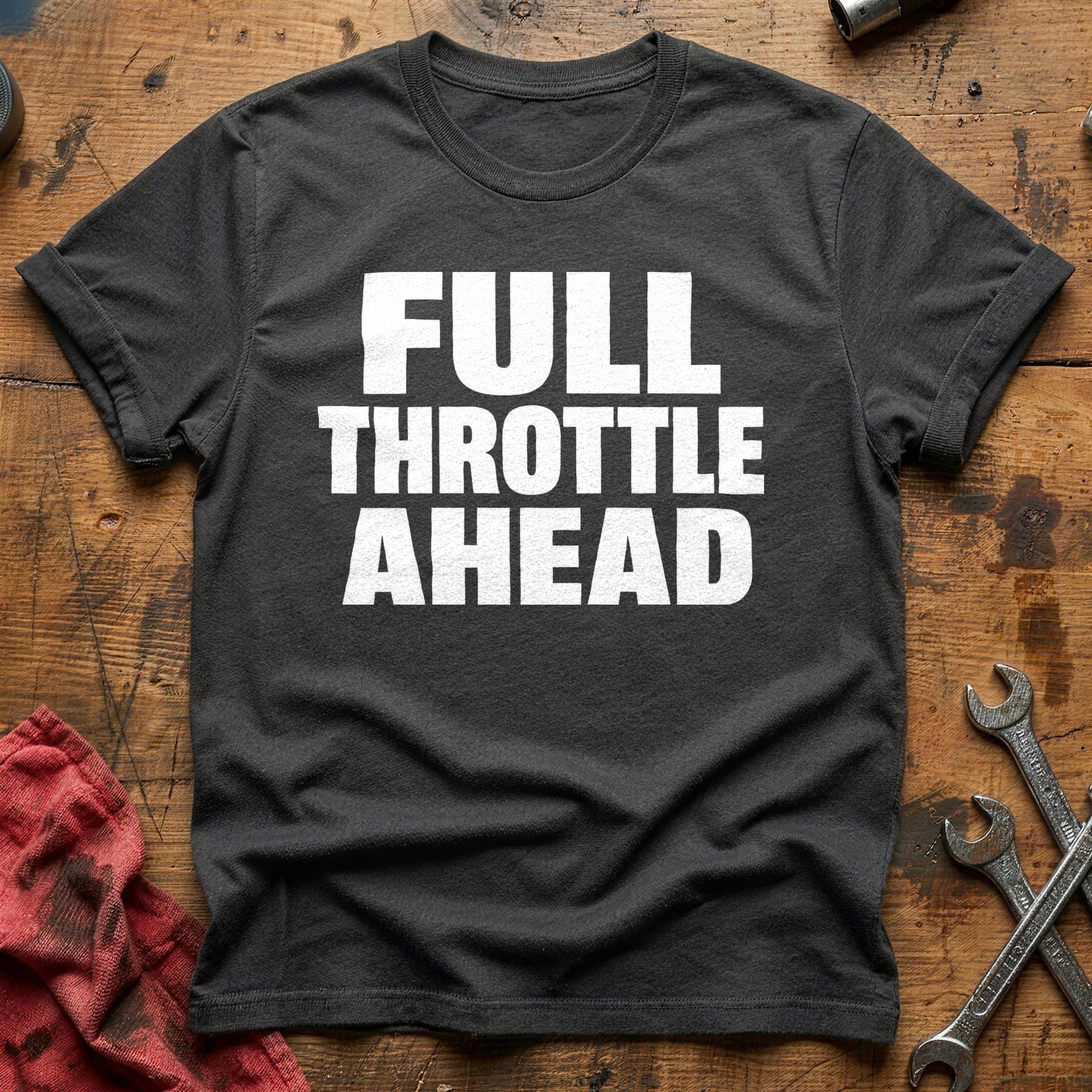 Throttle Wide Open T-Shirt - Charcoal