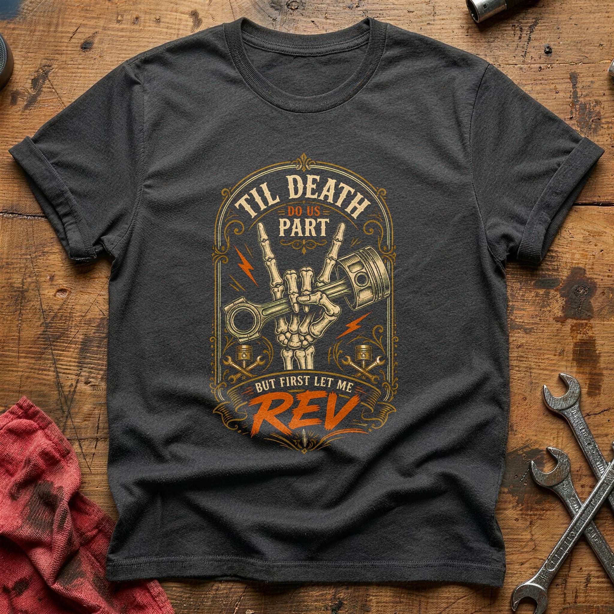 Til Death Rev 90 T-Shirt - Charcoal