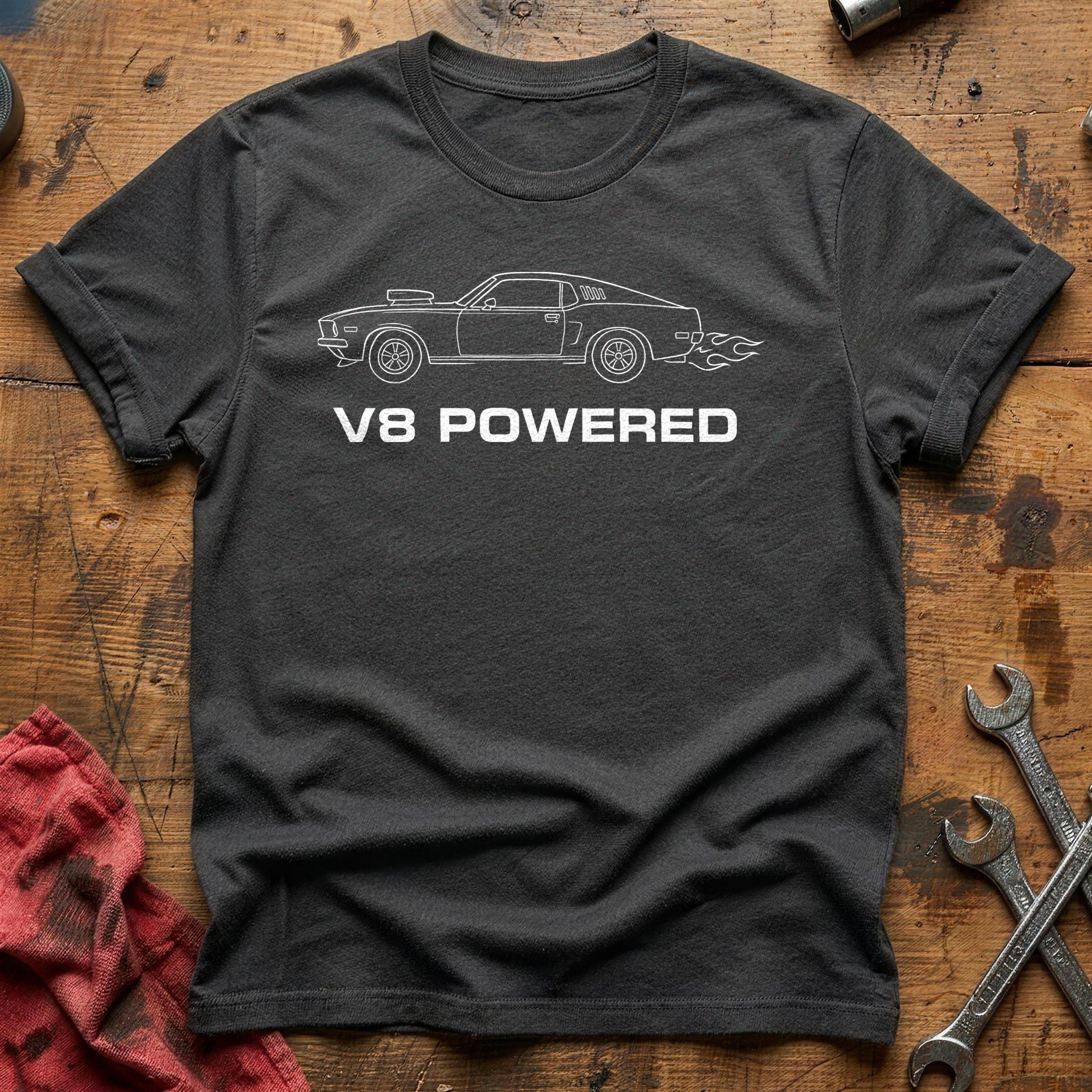 V8 Powered 68 T-Shirt - Charcoal