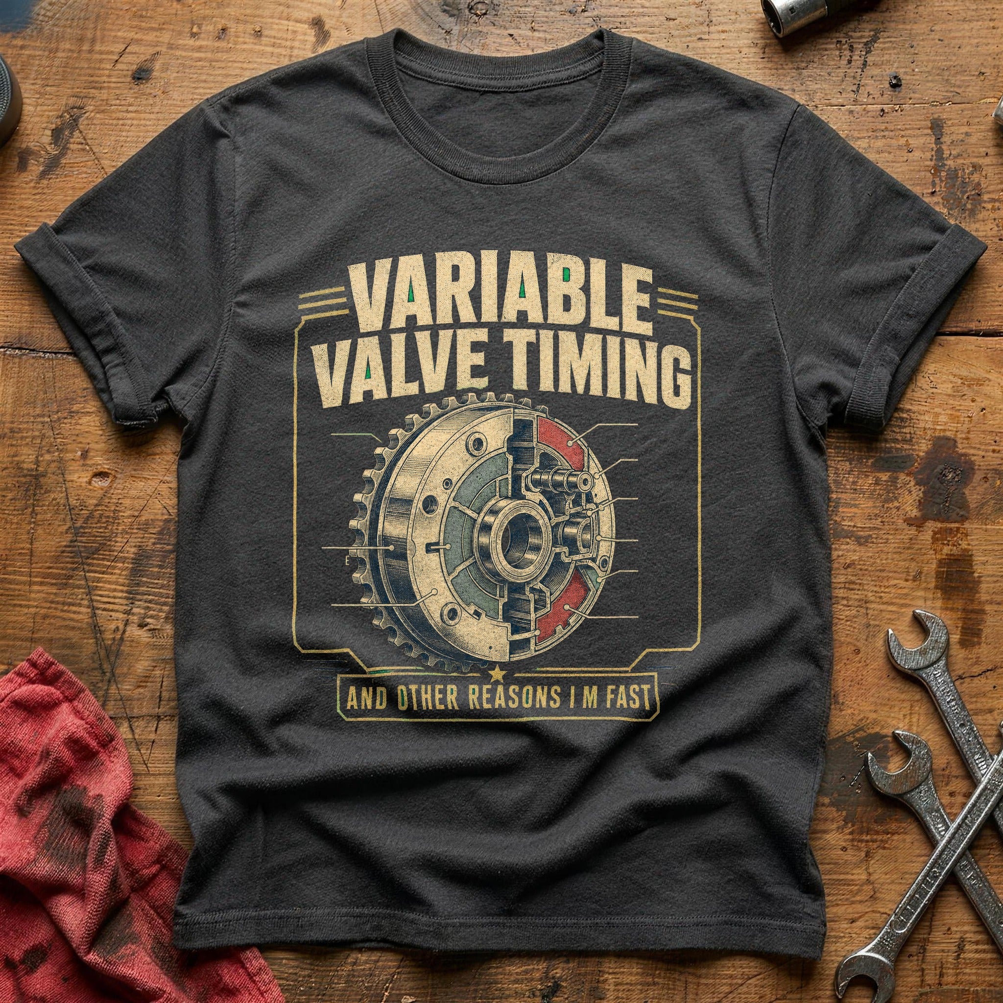 Valve Train Logic T-Shirt - Charcoal
