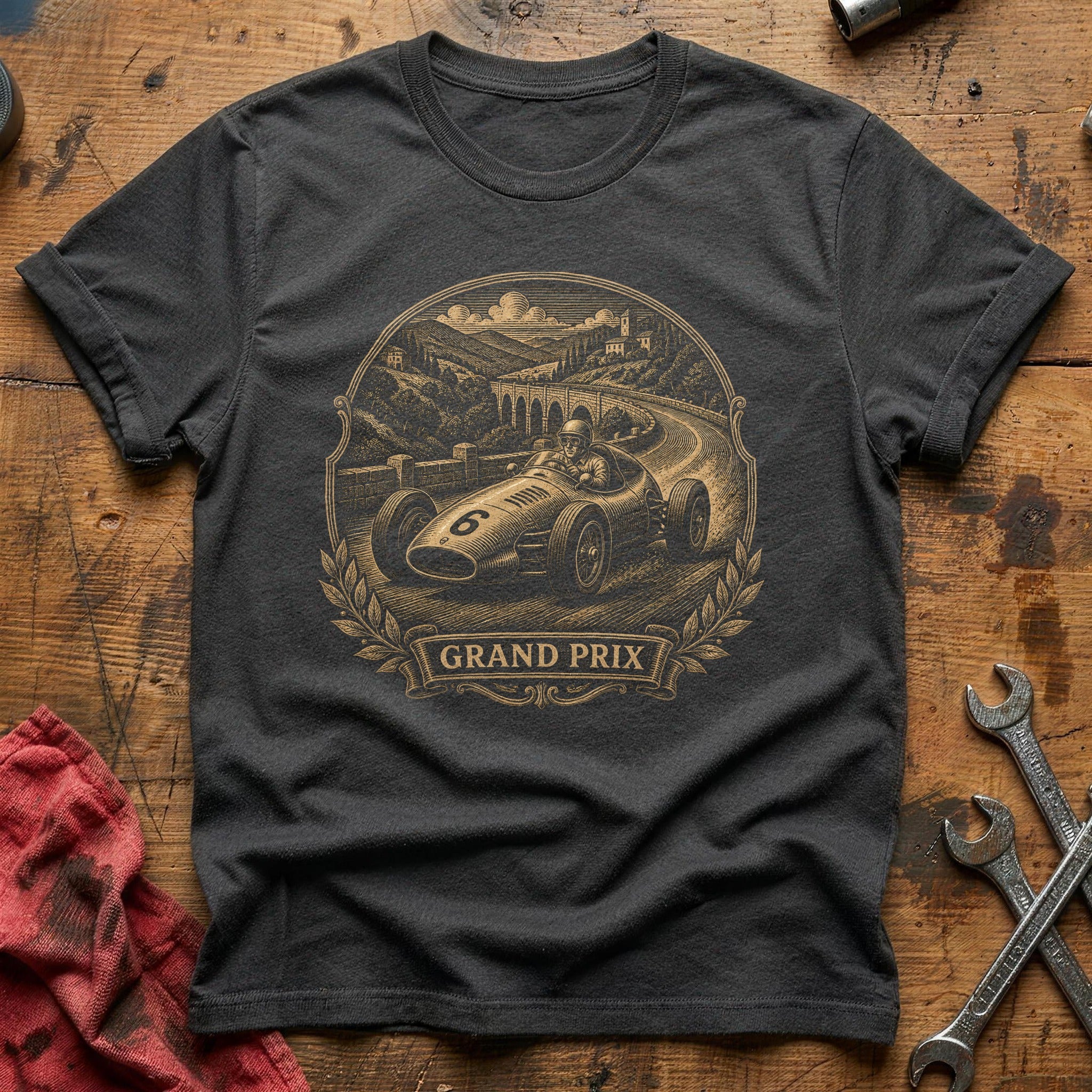 Vintage Circuit Crown T-Shirt - Charcoal