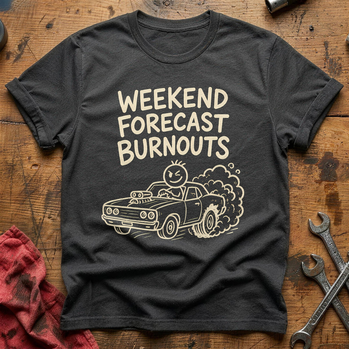 Weekend Burnouts 31 T-Shirt - Charcoal