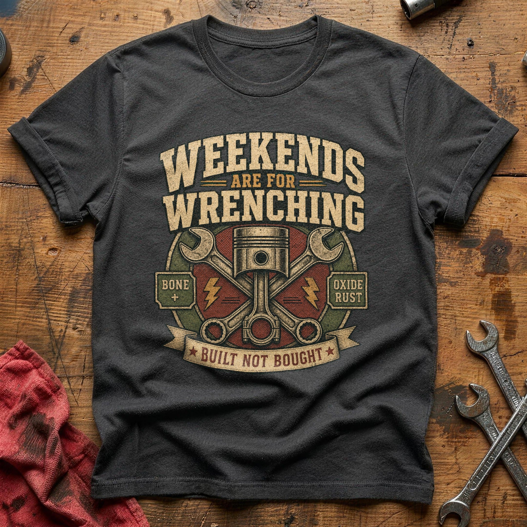 Weekends Are For Wrenching - Charcoal