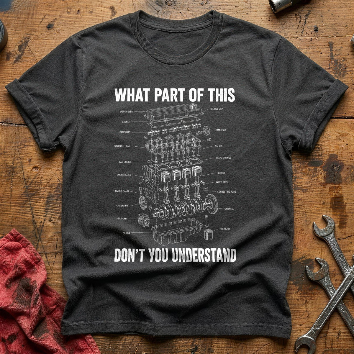 What Part Of This Don't You Understand 56 T-Shirt - Charcoal