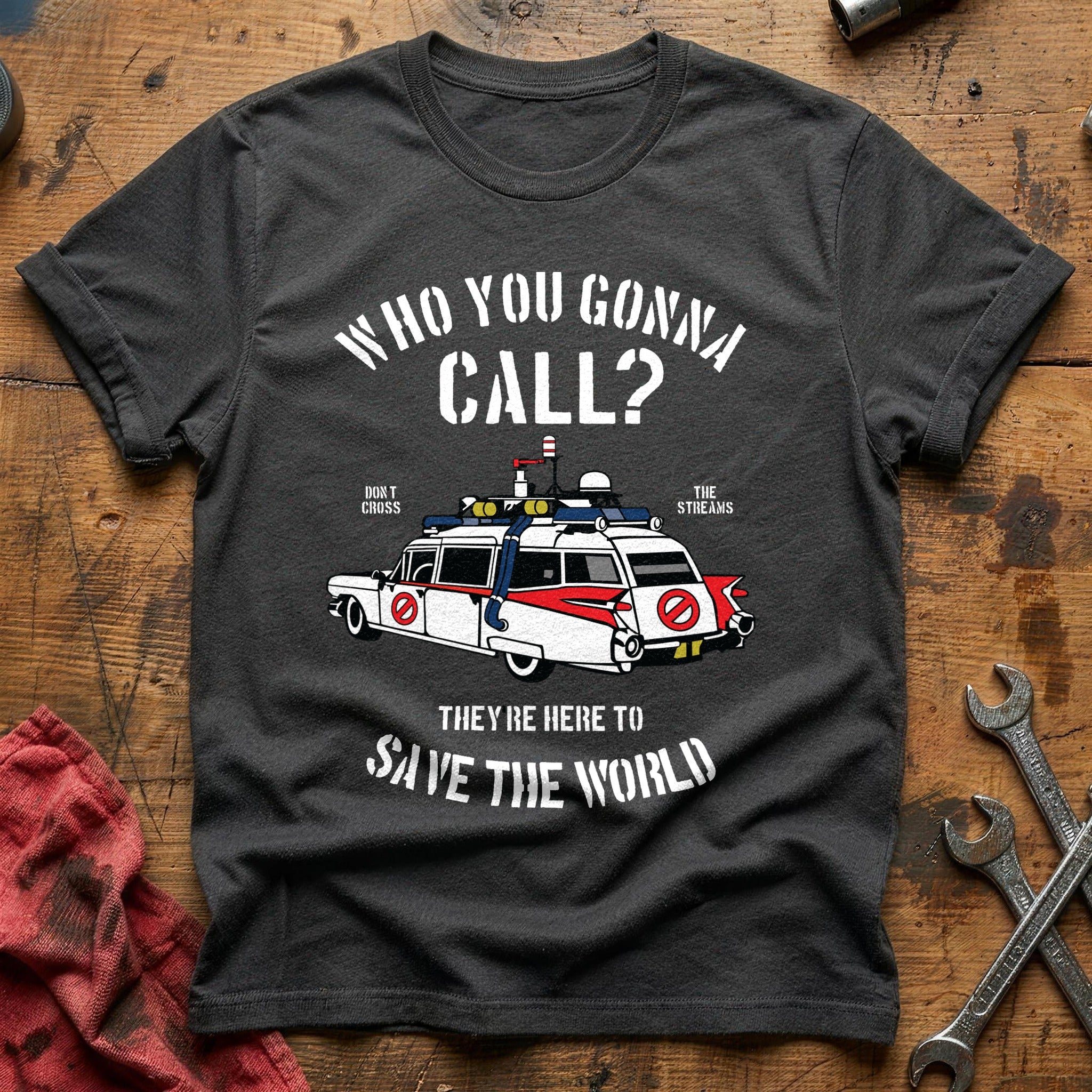 Who gonna call car T-Shirt - Charcoal