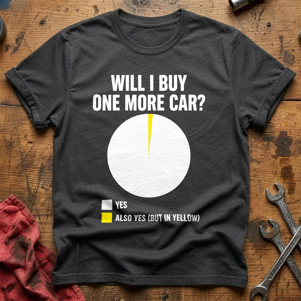 Will I Buy One More Car Yes 52 T-Shirt - Charcoal