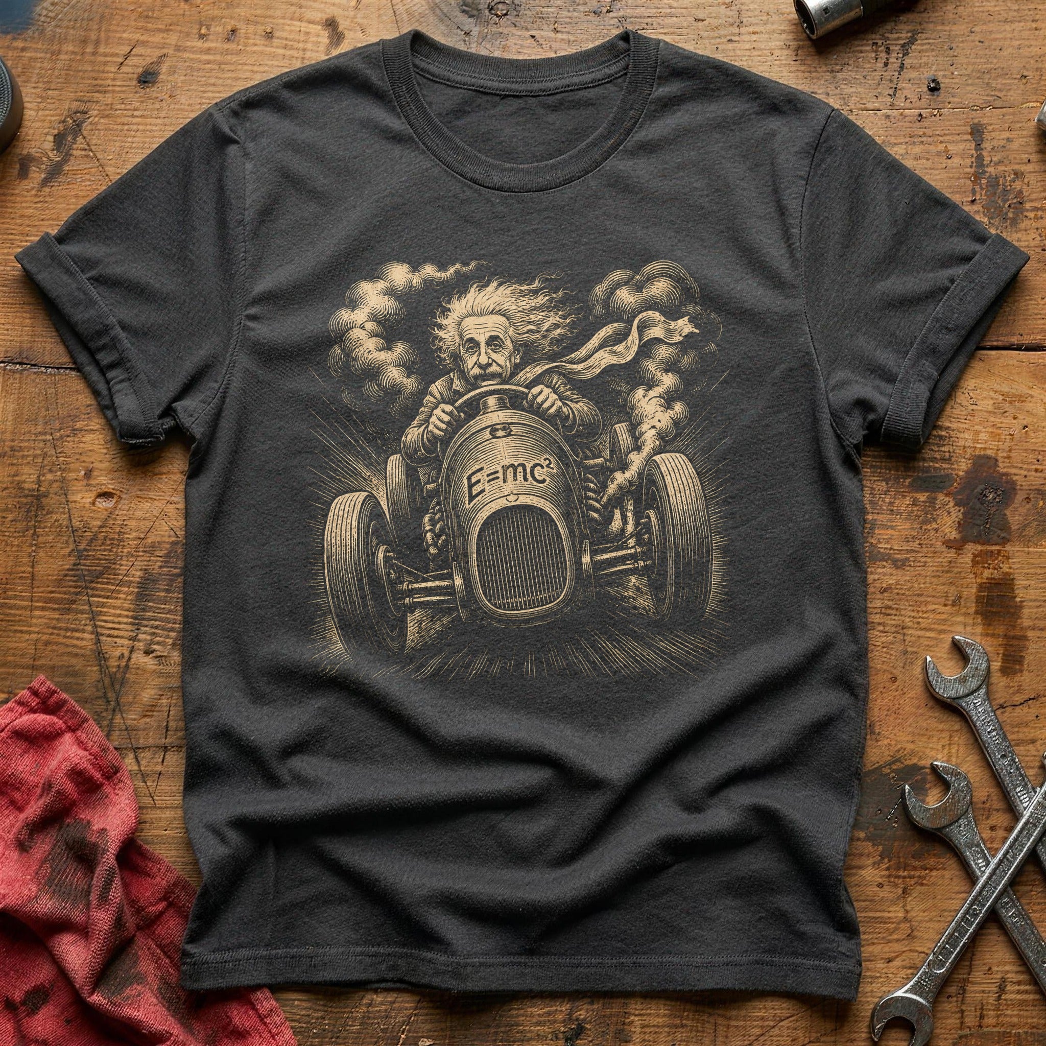 Wisdom at Full Throttle T-Shirt - Charcoal