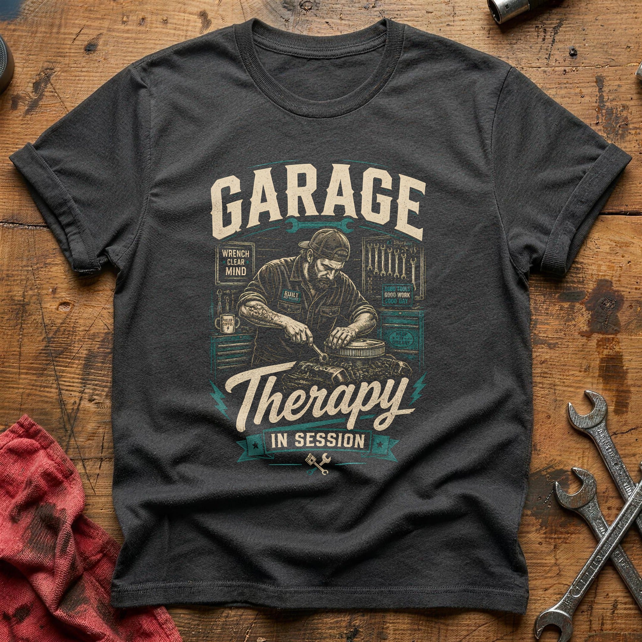 Wrench Clear Mind T-Shirt - Charcoal