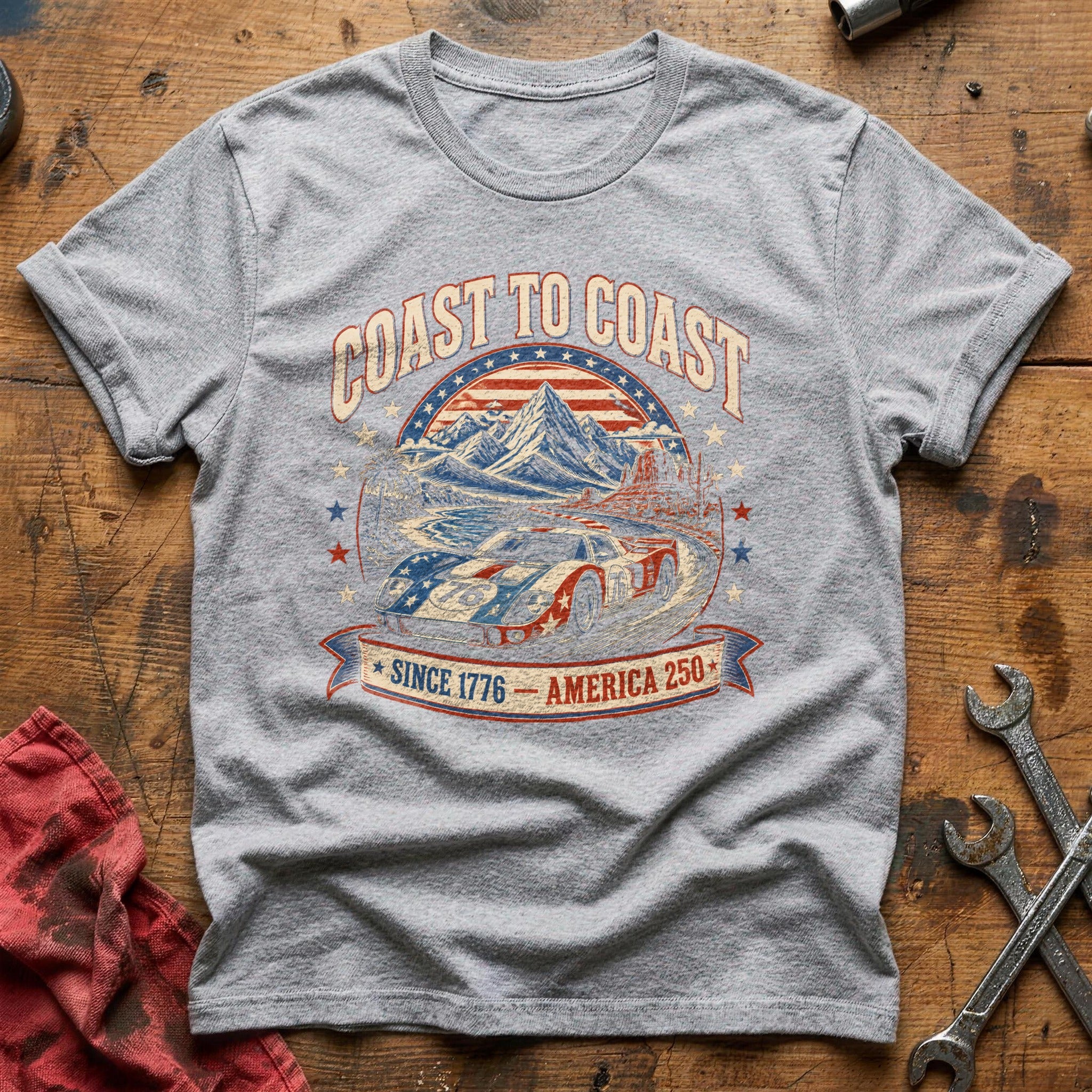 America's Open Road T-Shirt - Sport Grey