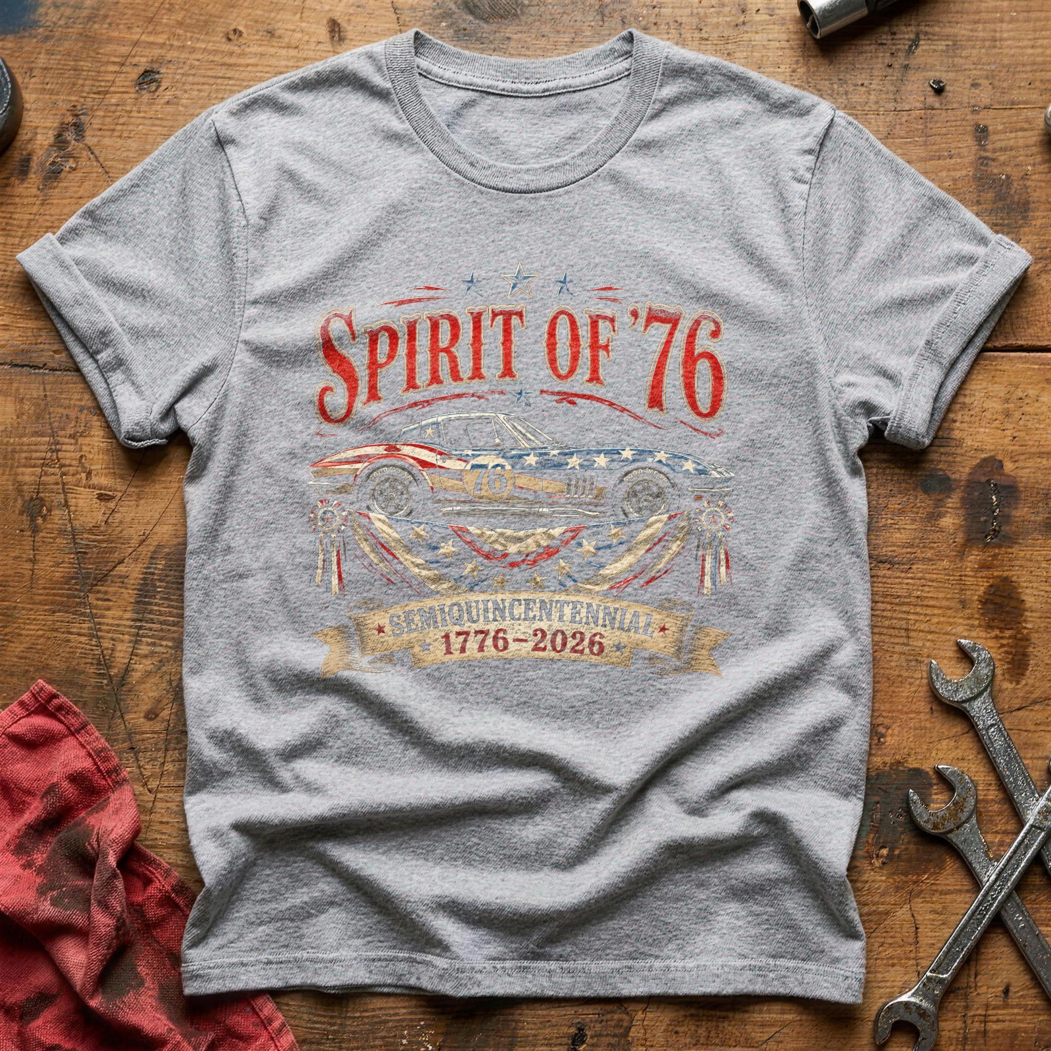 Bicentennial Racer T-Shirt - Sport Grey