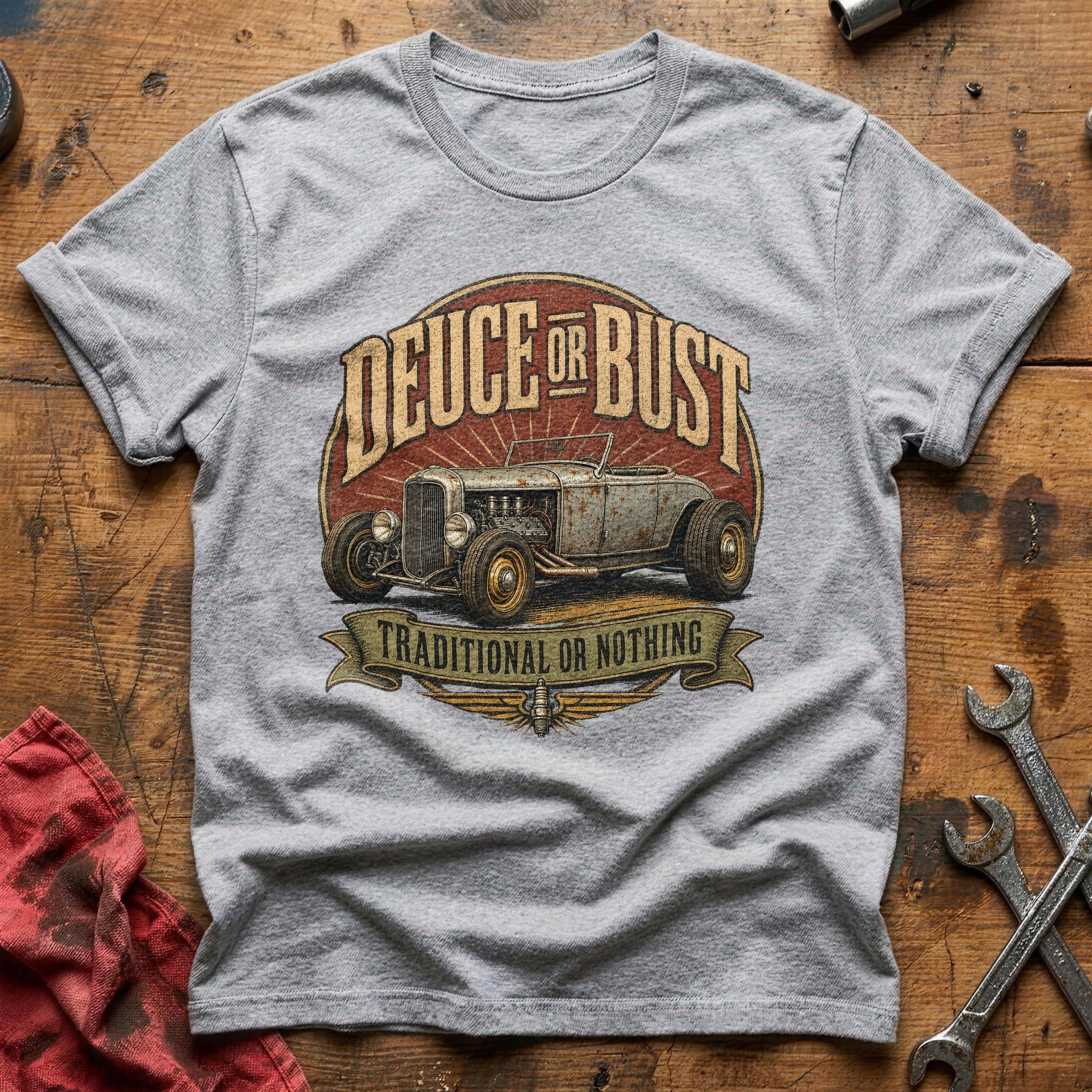 Deuce or Bust T-Shirt - Sport Grey