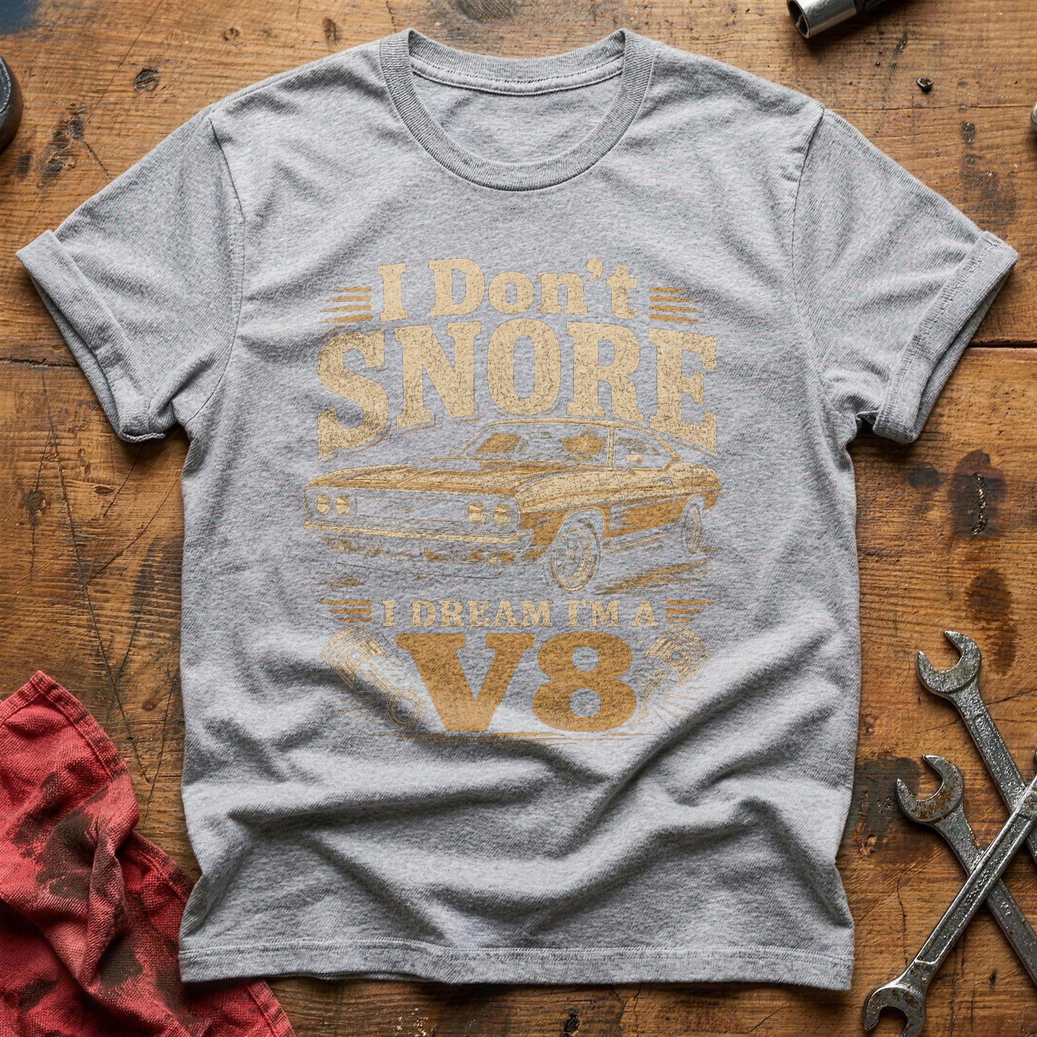 Dream Machine V8 T-Shirt - Sport Grey