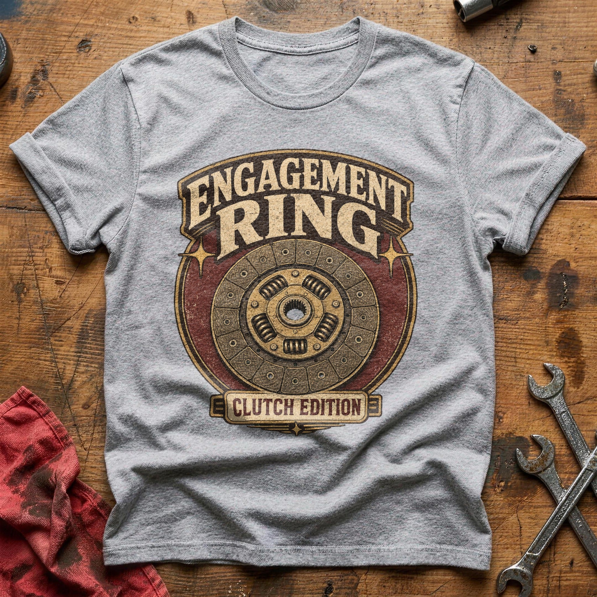 Engagement Ring T-Shirt - Sport Grey