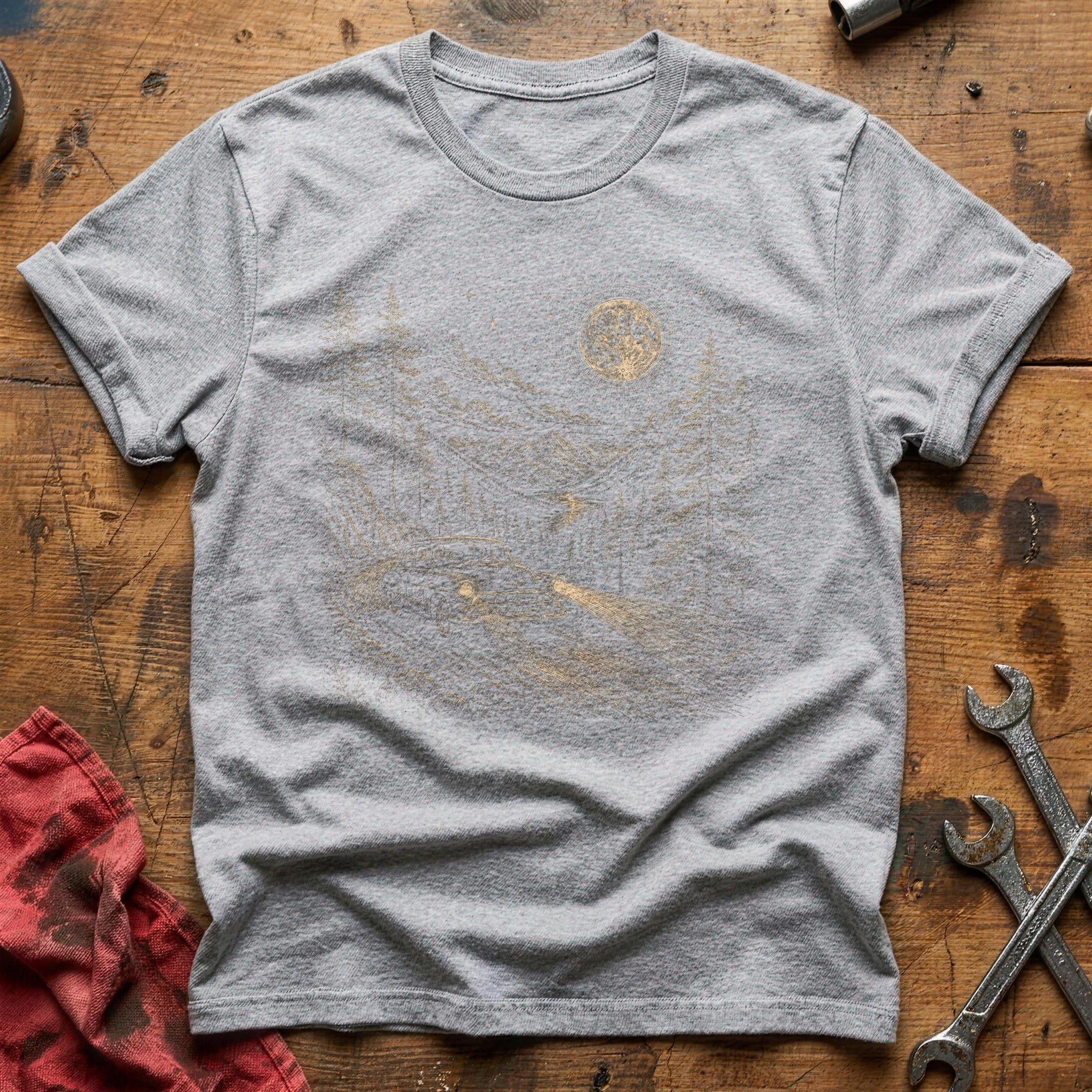 Midnight Mountain Escape T-Shirt - Sport Grey