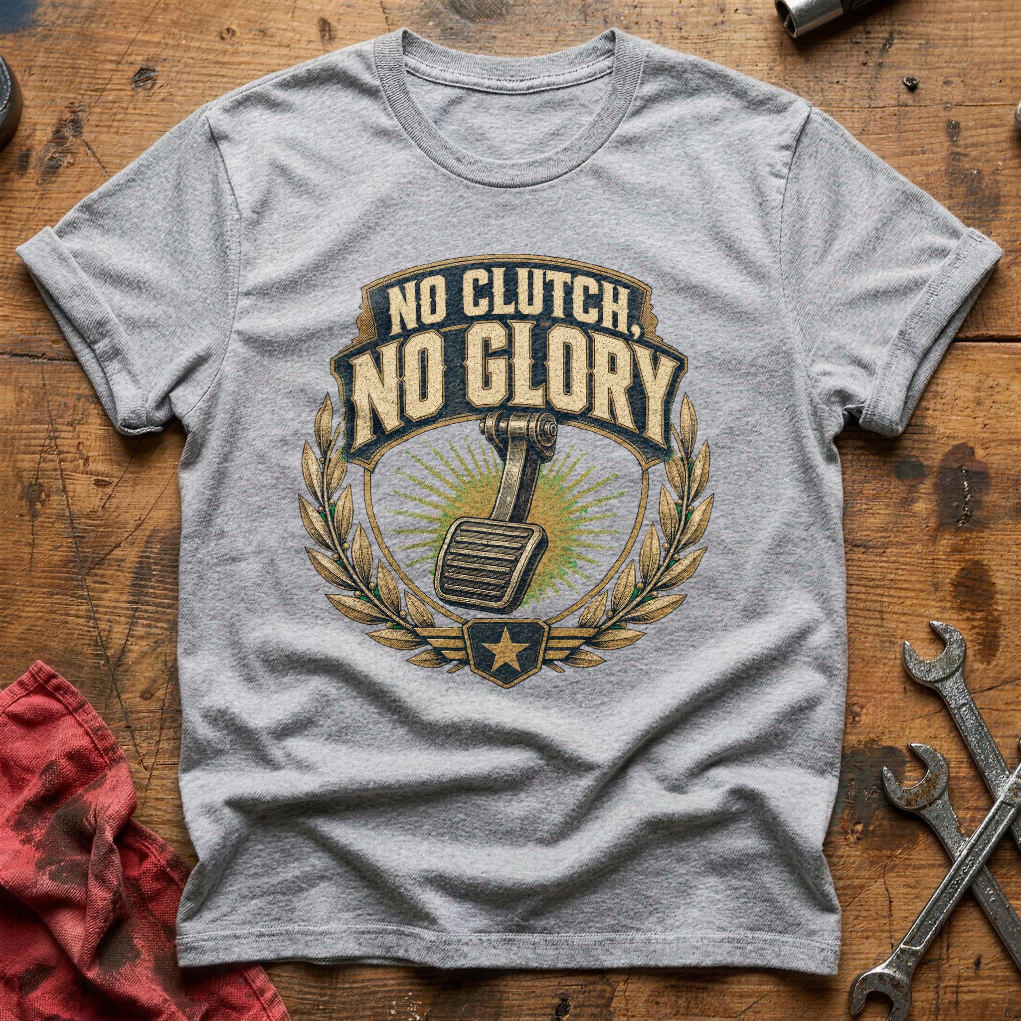 No Glory Clutch T-Shirt - Sport Grey