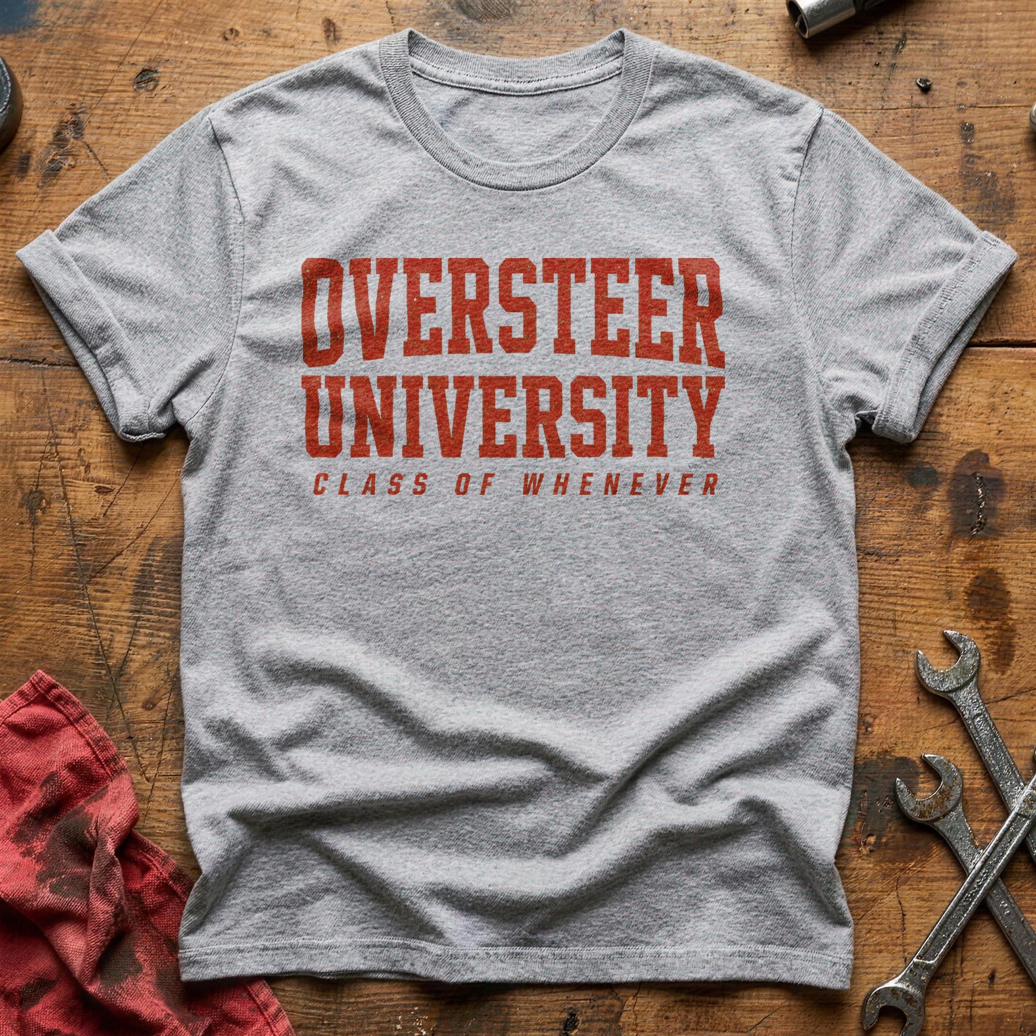 Oversteer University T-Shirt - Sport Grey