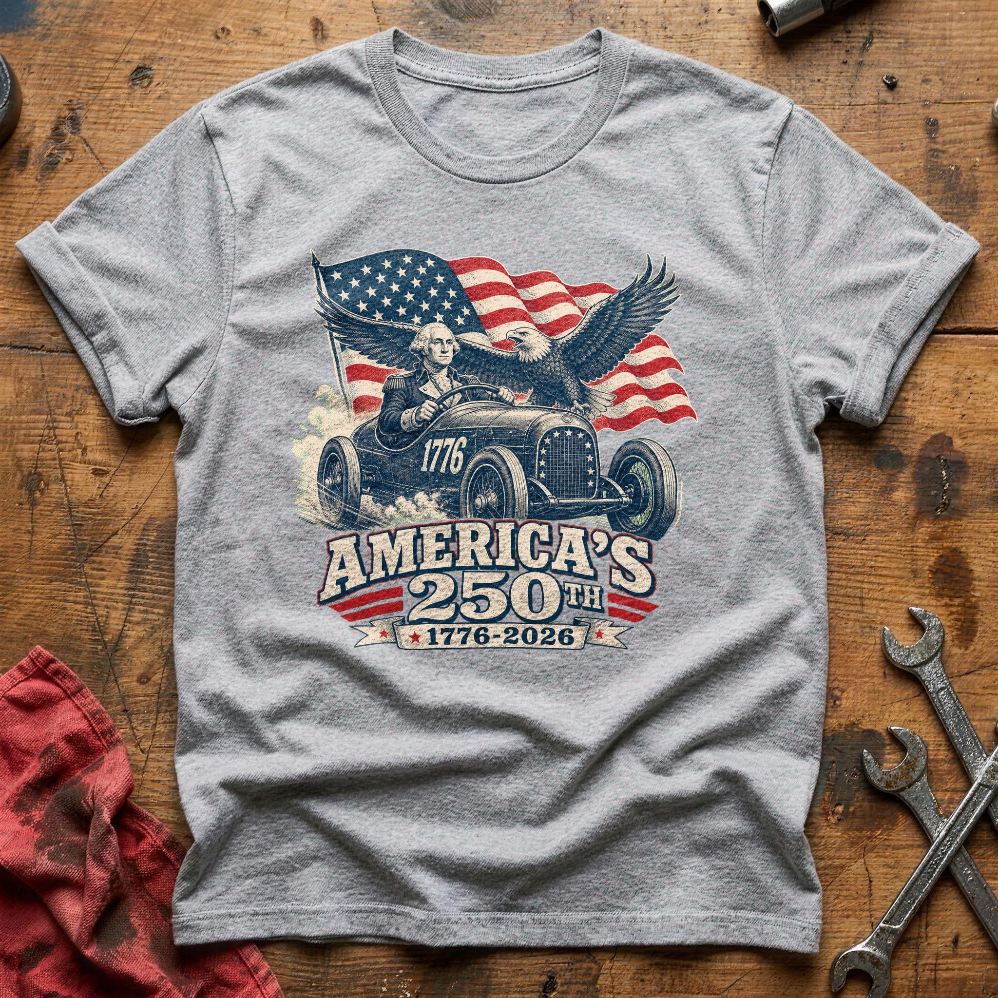 Quarter Mile Birthday T-Shirt - Sport Grey