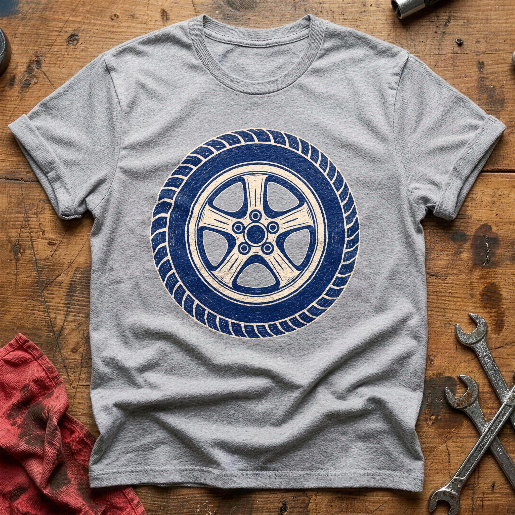 Rubber & Rim T-Shirt - Sport Grey