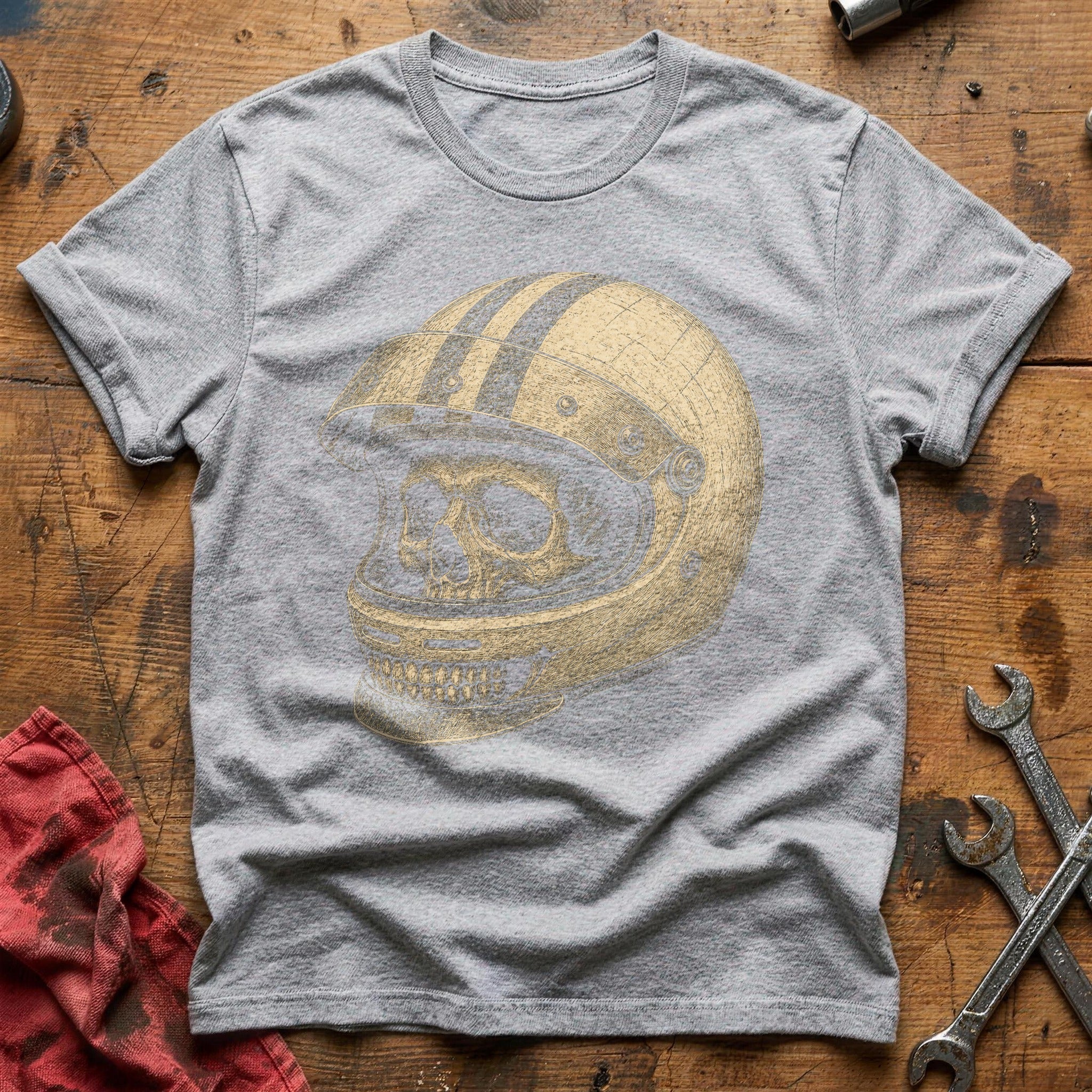 Skull Cockpit T-Shirt - Sport Grey