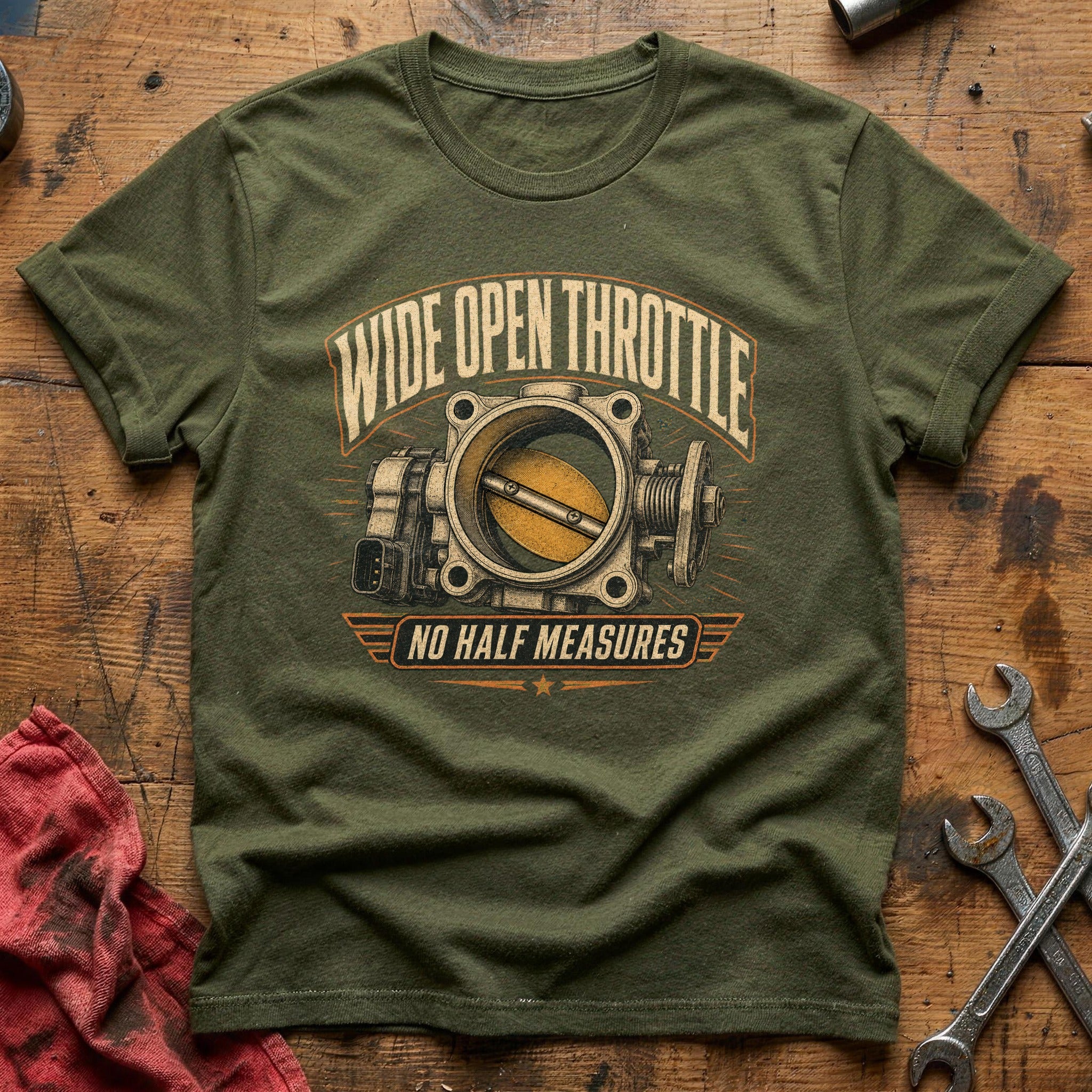 Wide Open Throttle T-Shirt - Military Green
