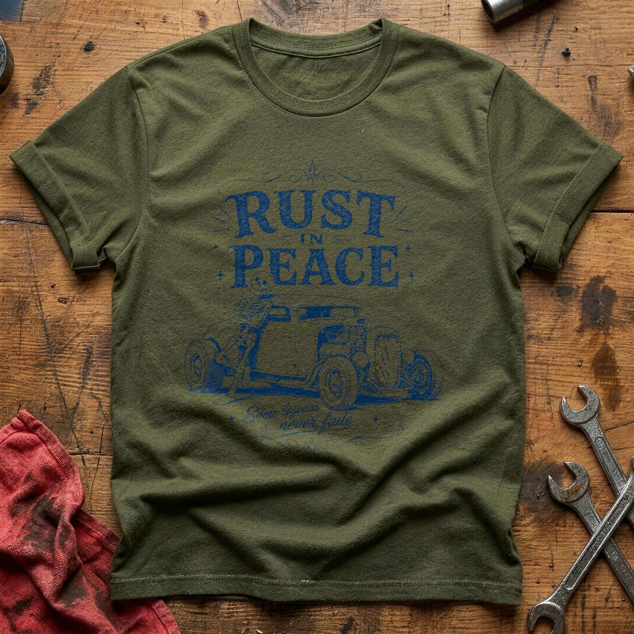 Rust in Peace T-Shirt - Military Green