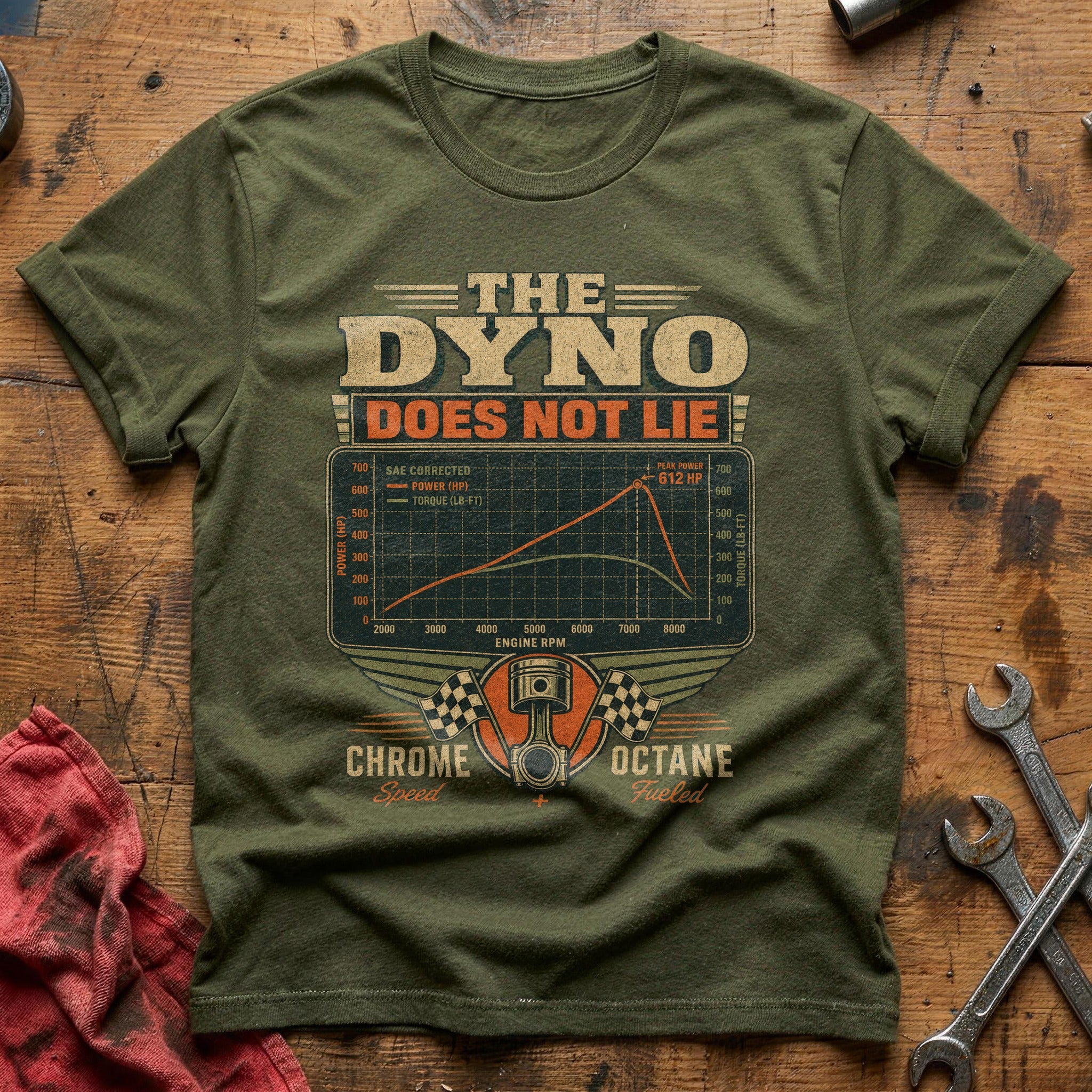 The Dyno Does not Lie T-Shirt - Military Green