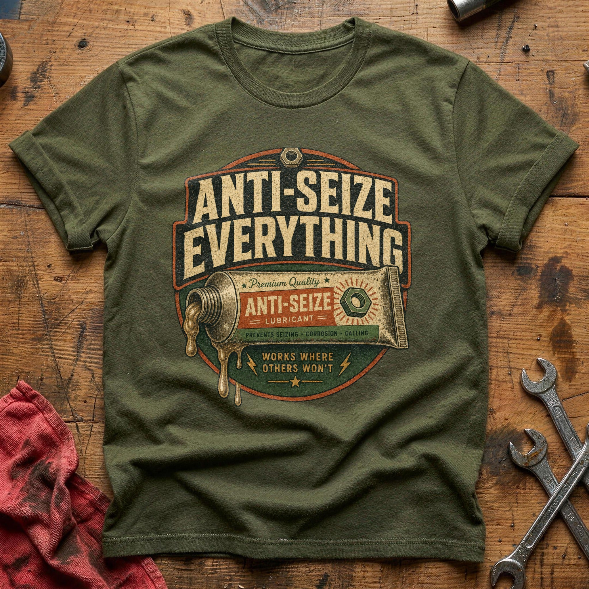 Anti-seize Everything T-Shirt - Military Green