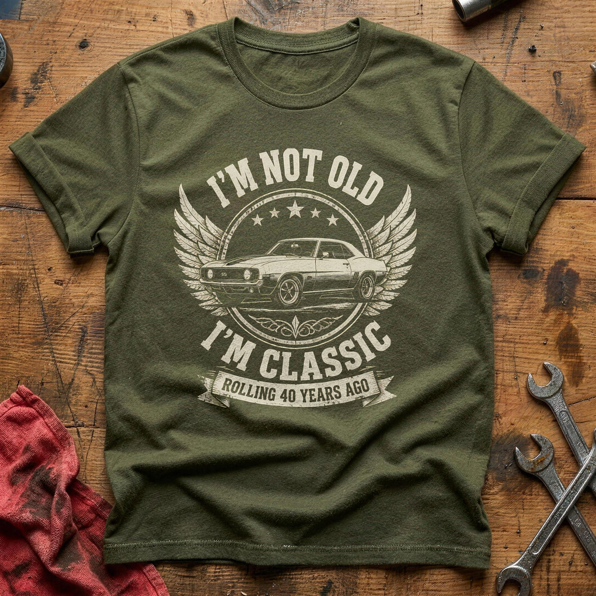 40 Im Classic T-Shirt - Military Green