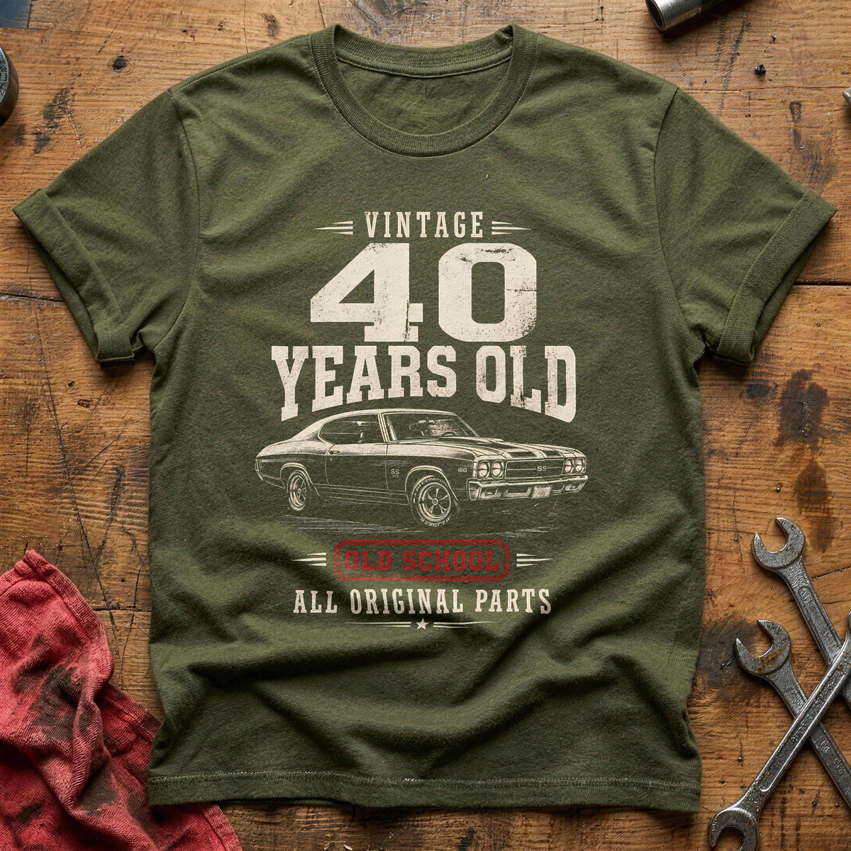 40 Original Parts T-Shirt - Military Green