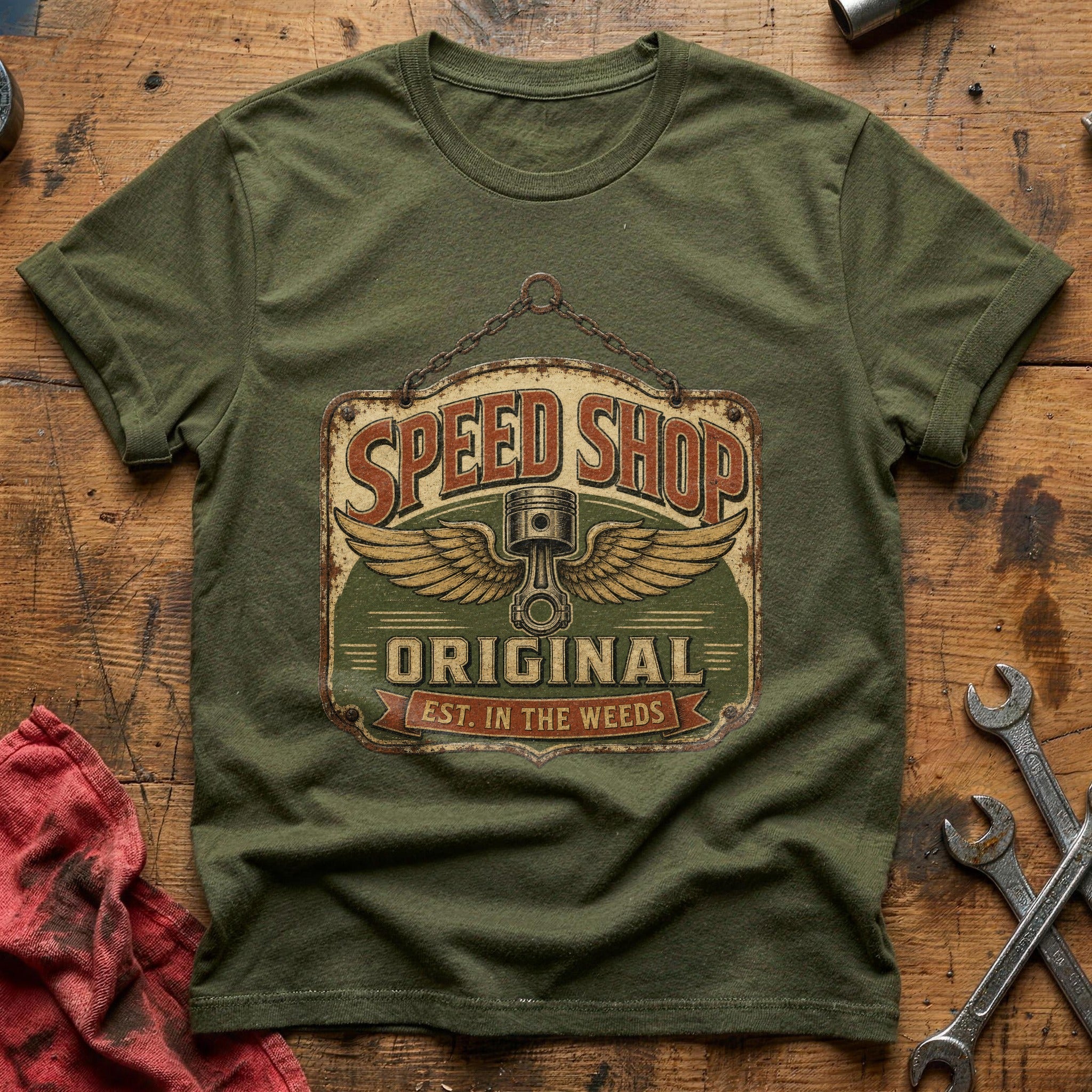 Speed Shop Original T-Shirt - Military Green