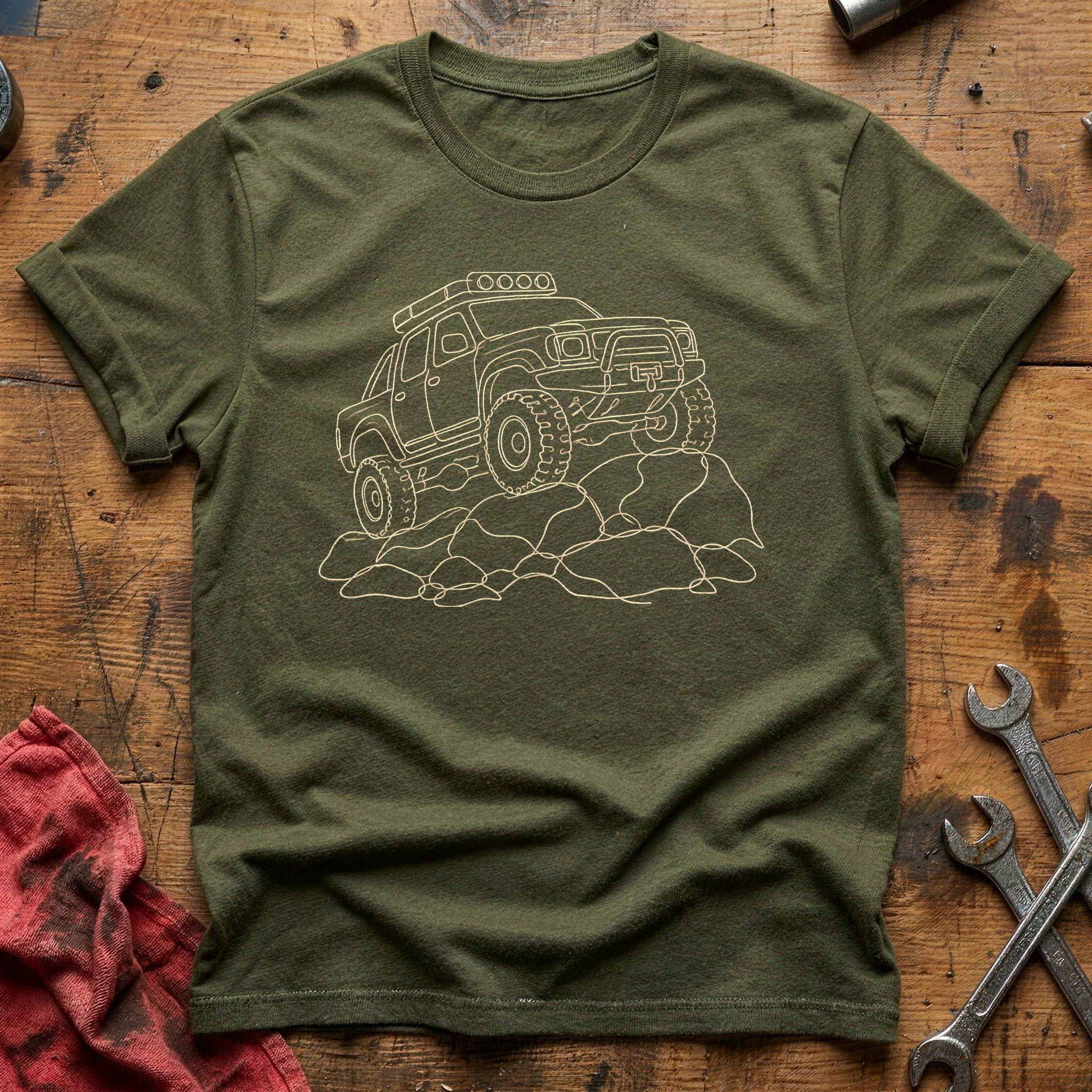 4x4 Rockcrawl 48 T-Shirt - Military Green