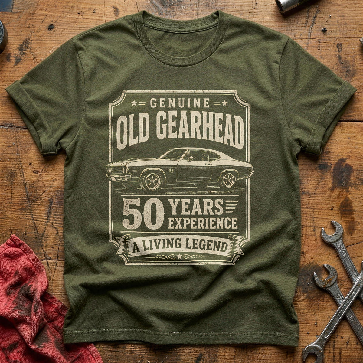 50 Living Legend T-Shirt - Military Green