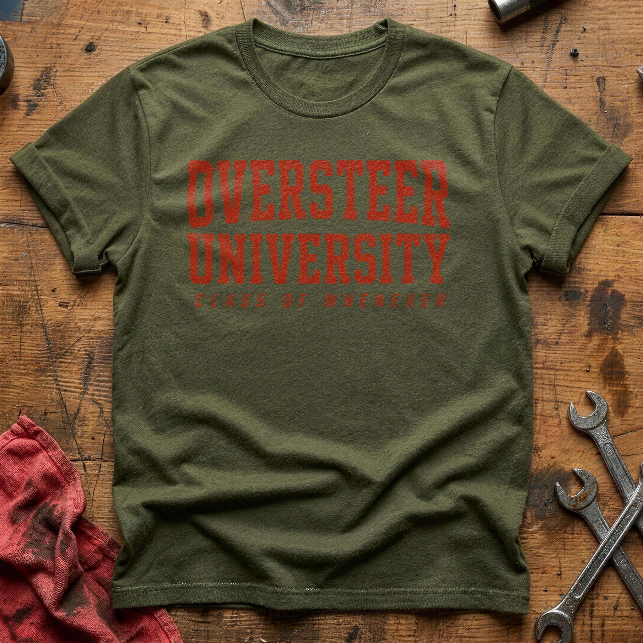 Oversteer University T-Shirt - Military Green