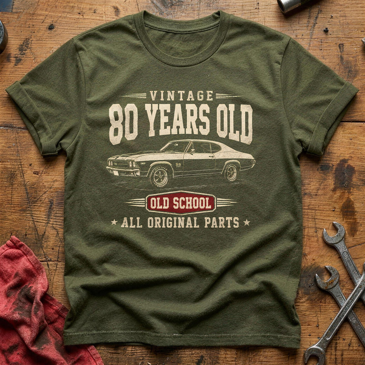 80 Original Parts T-Shirt - Military Green