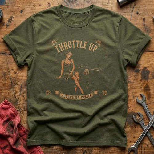 Adventure Awaits T-Shirt - Military Green