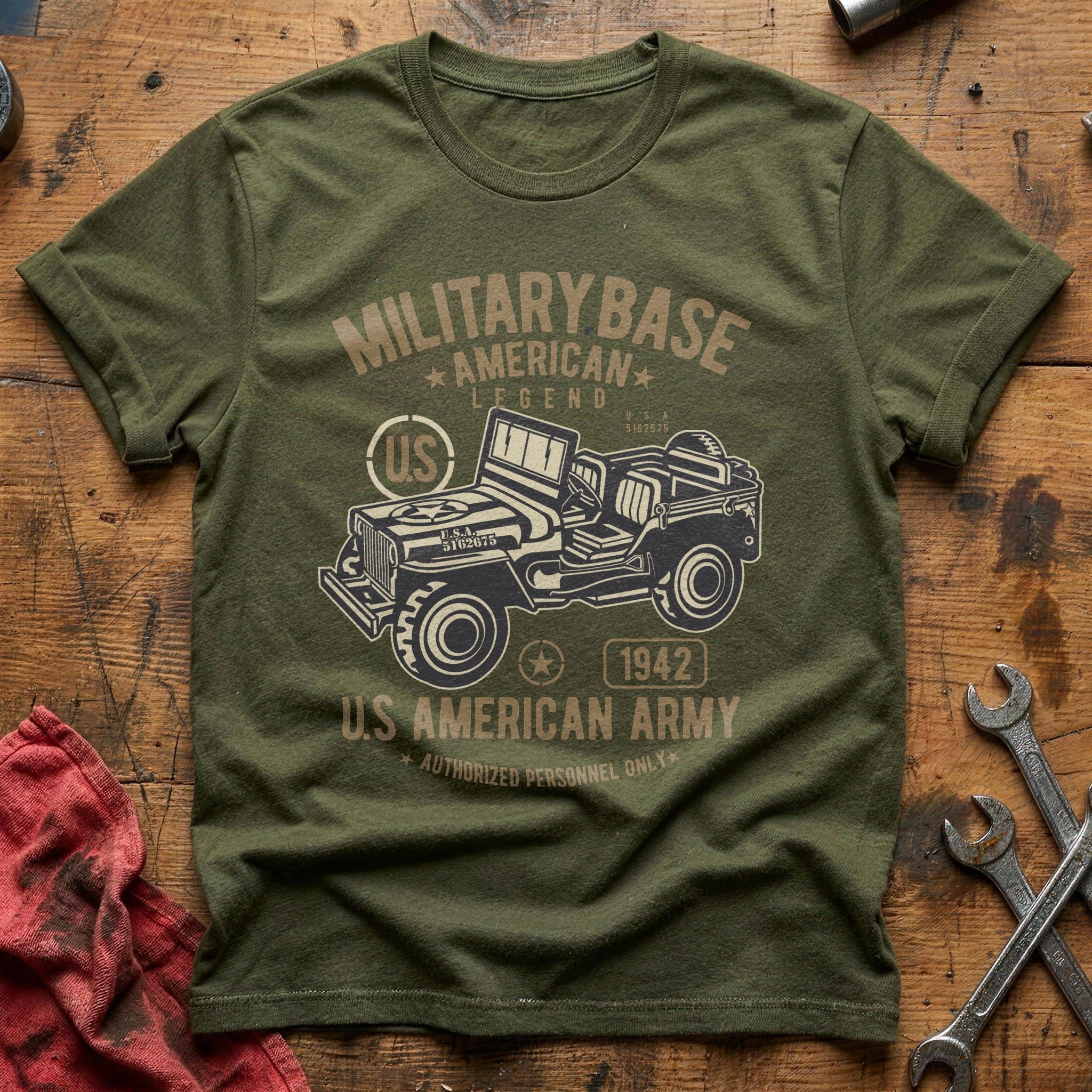 American army jeep T-Shirt - Military Green