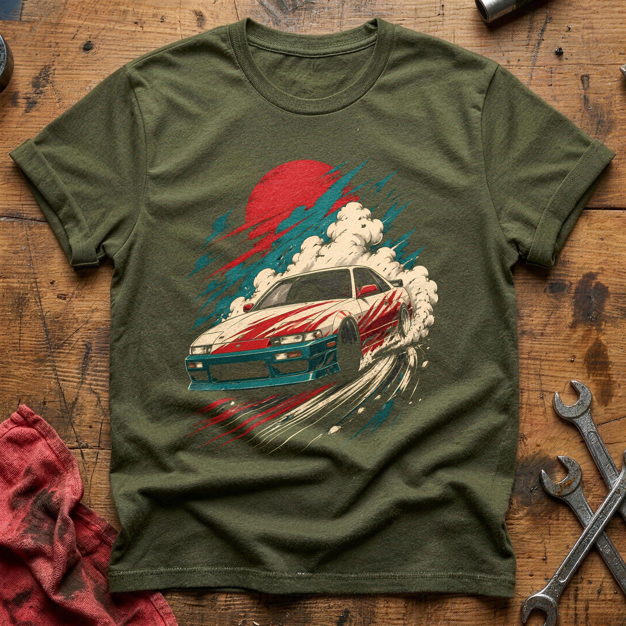 Anime Drift 25 T-Shirt - Military Green