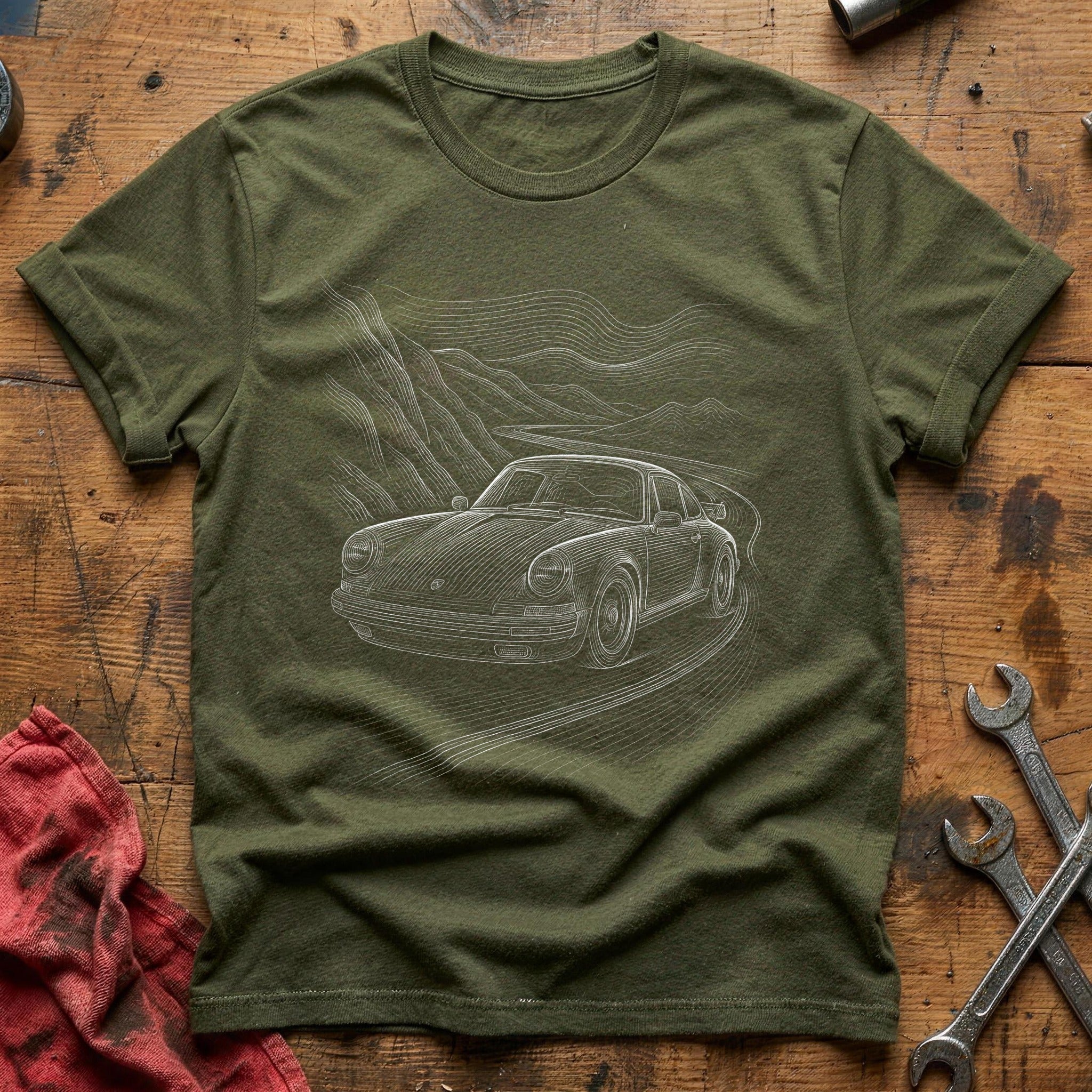 Apex Sketch T-Shirt - Military Green