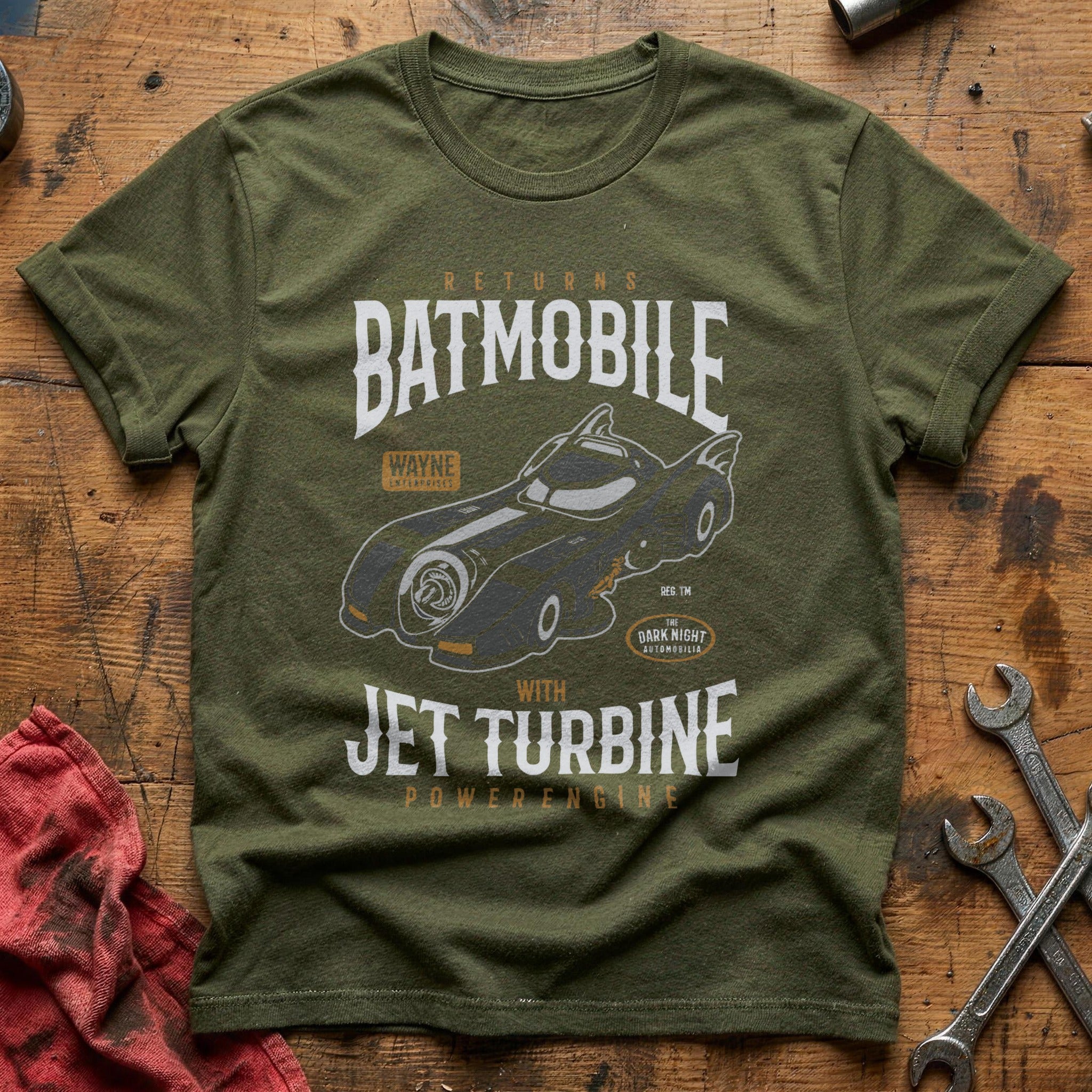 Batmobile returns car T-Shirt - Military Green
