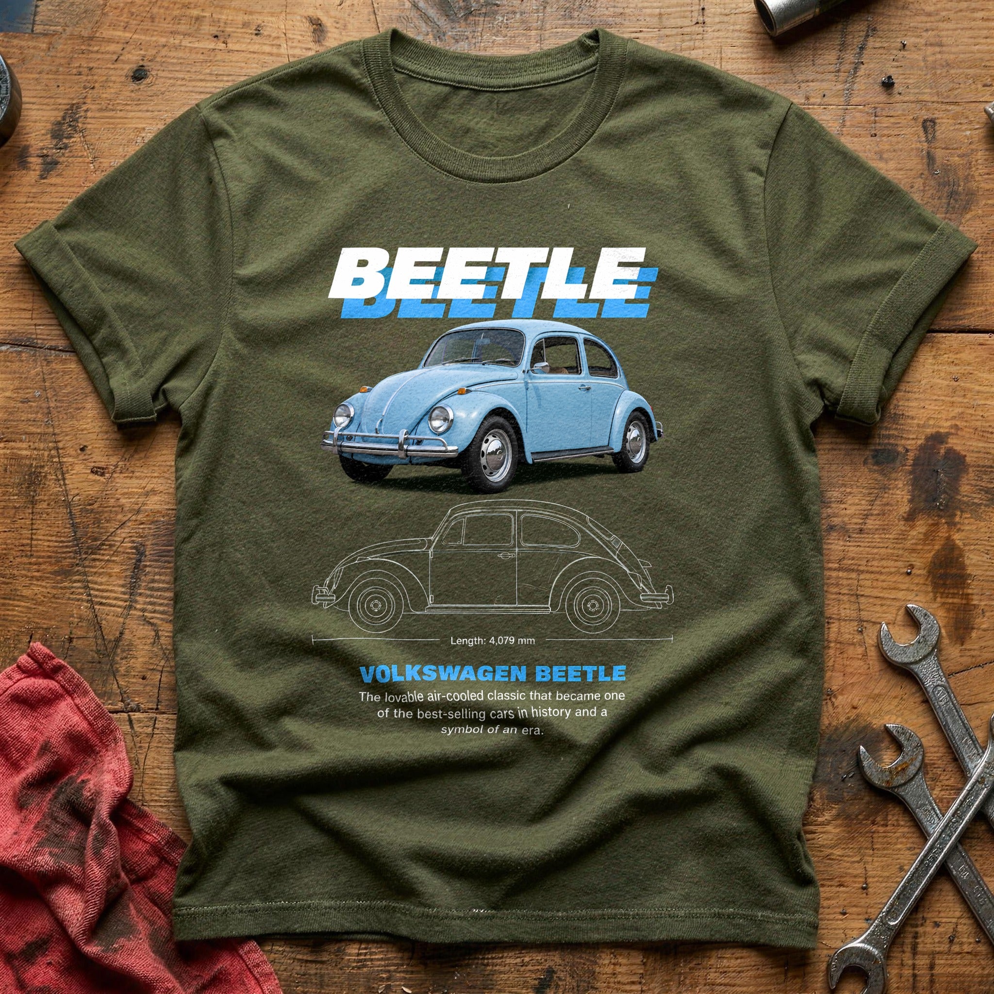 Beetle 49 T-Shirt - Military Green