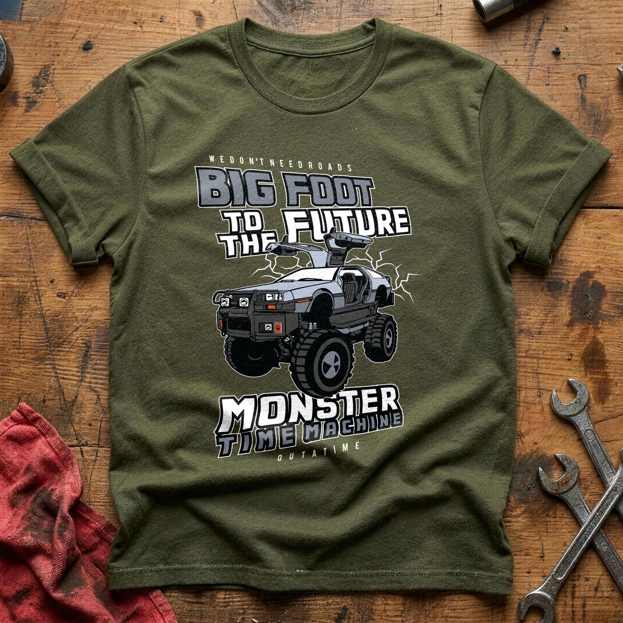 Big foot monster truck T-Shirt - Military Green